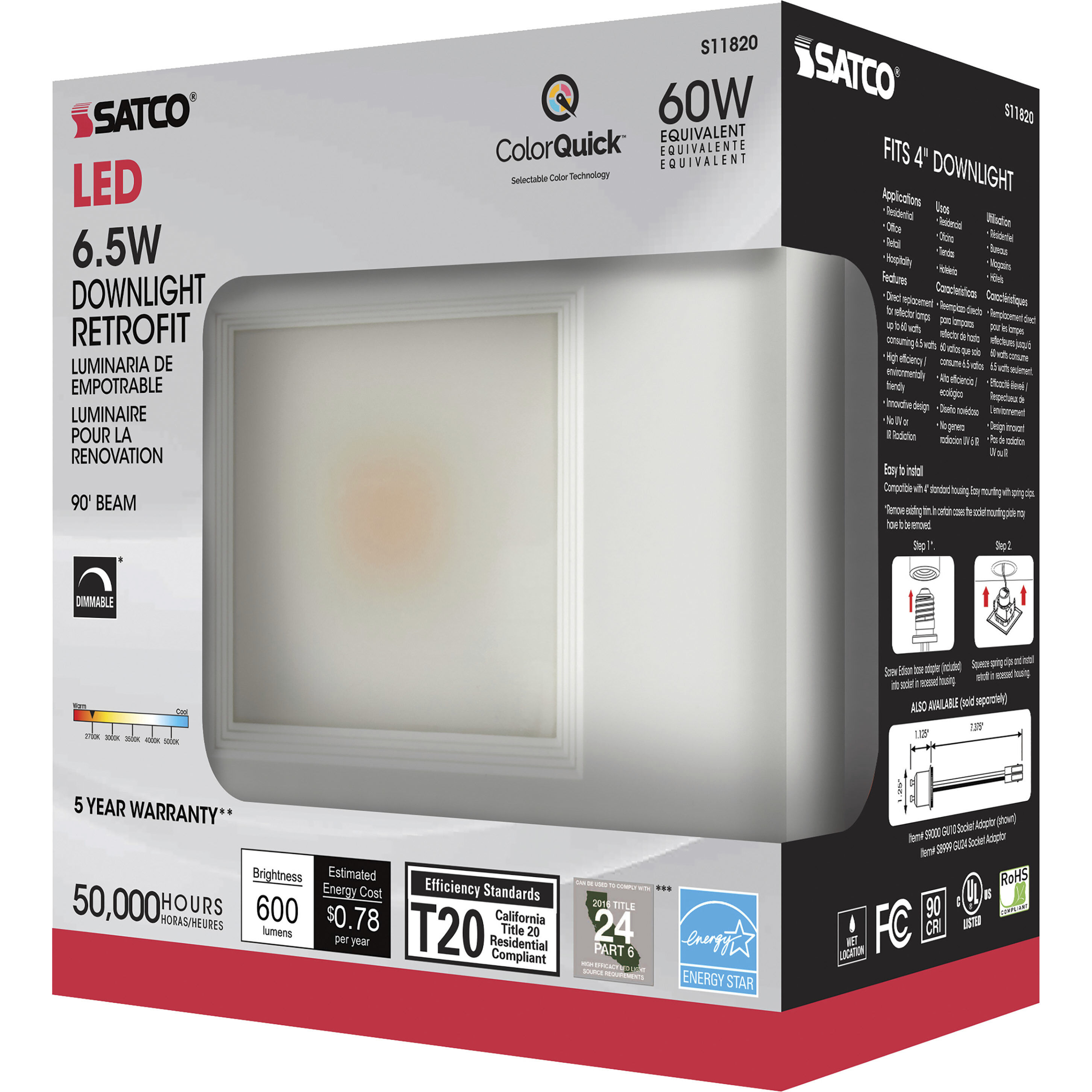 Edgewood Integrated LED White Recessed