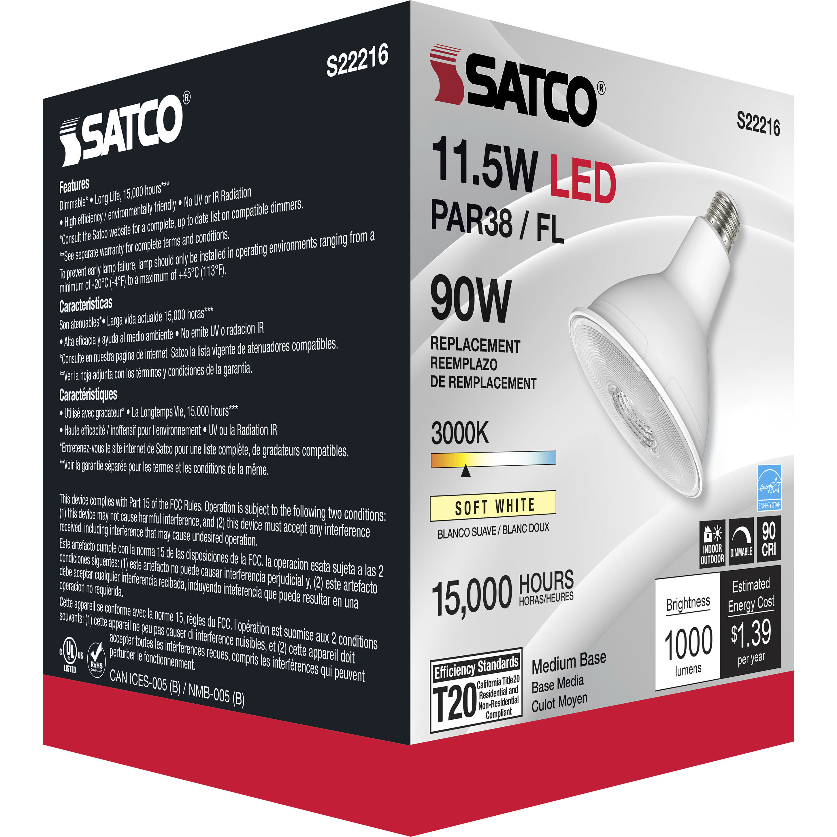 Lumos LED LED PAR Medium 11.50 watt Light Bulbs