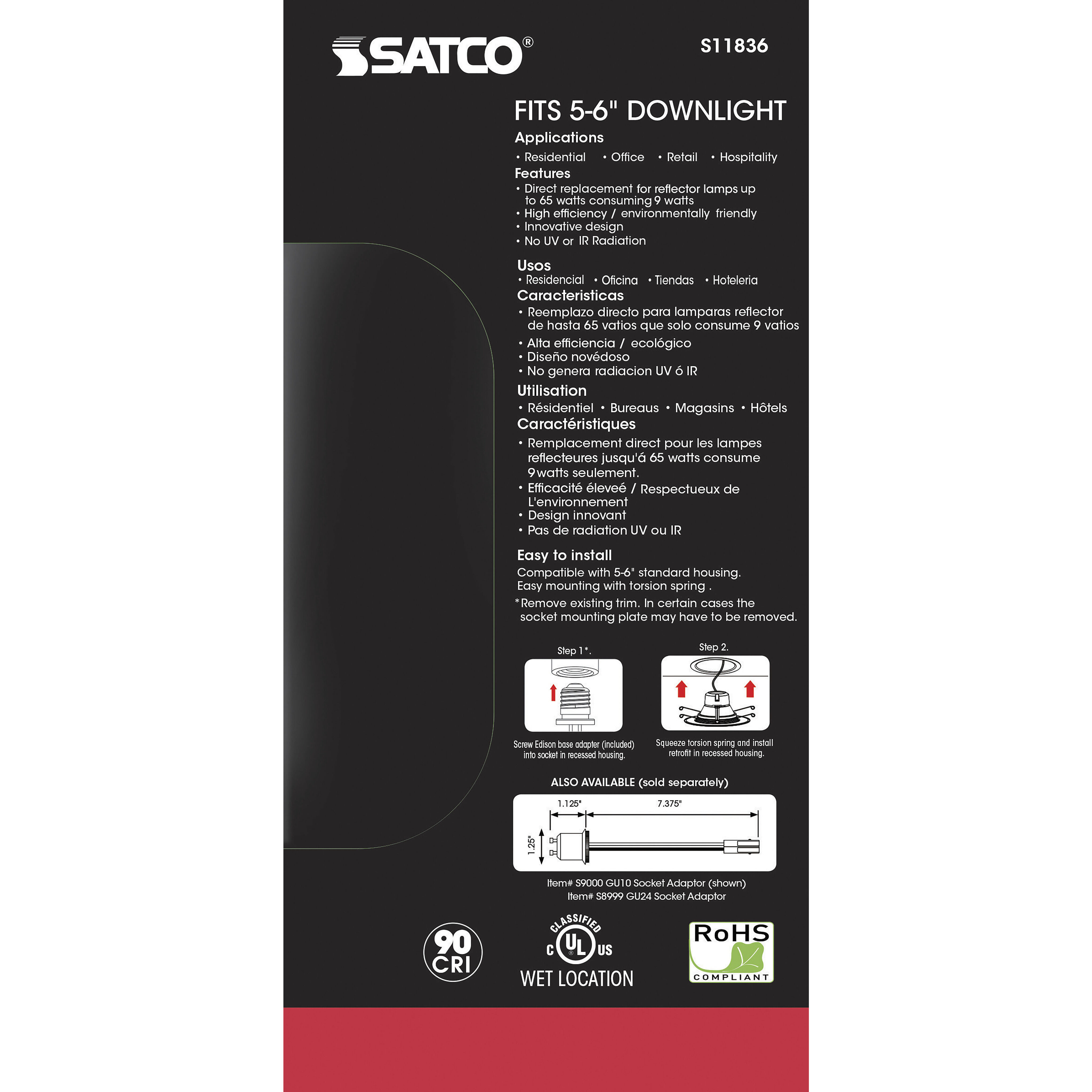 Edgewood LED Module Brushed Nickel Recessed