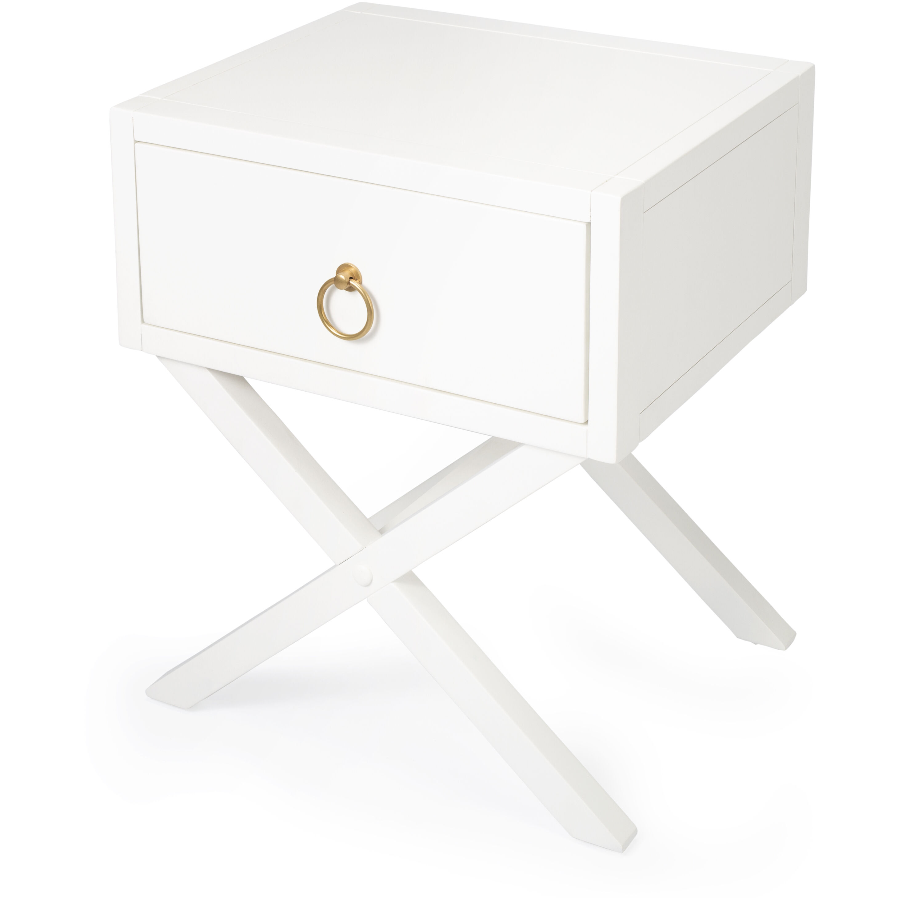 Lark White End or Side Table