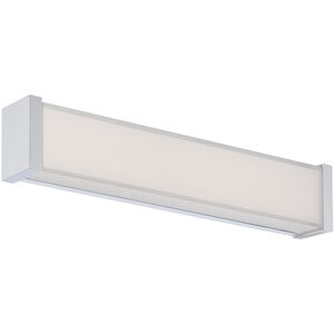 Svelte LED 16.5 inch Chrome Bath Vanity & Wall Light in 2700K, dweLED