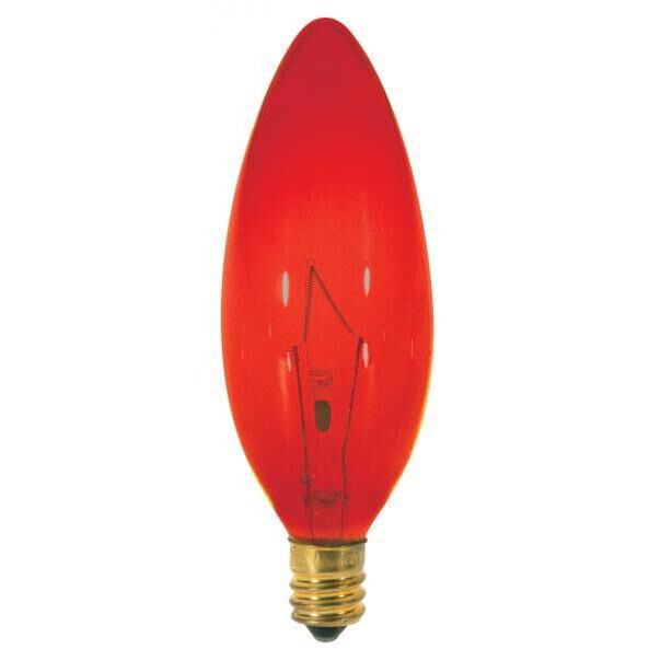 Lumos Incandescent BA9 1/2 Candelabra E12 25 watt 120V Light Bulb