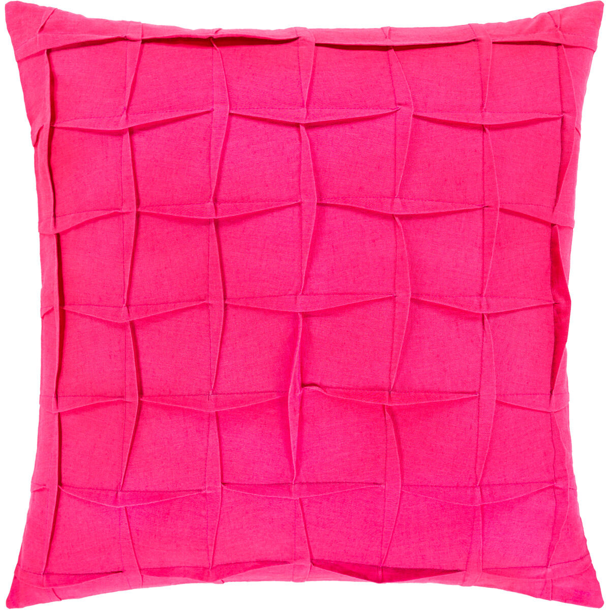 Halen 22 X 22 inch Bright Pink Pillow Cover