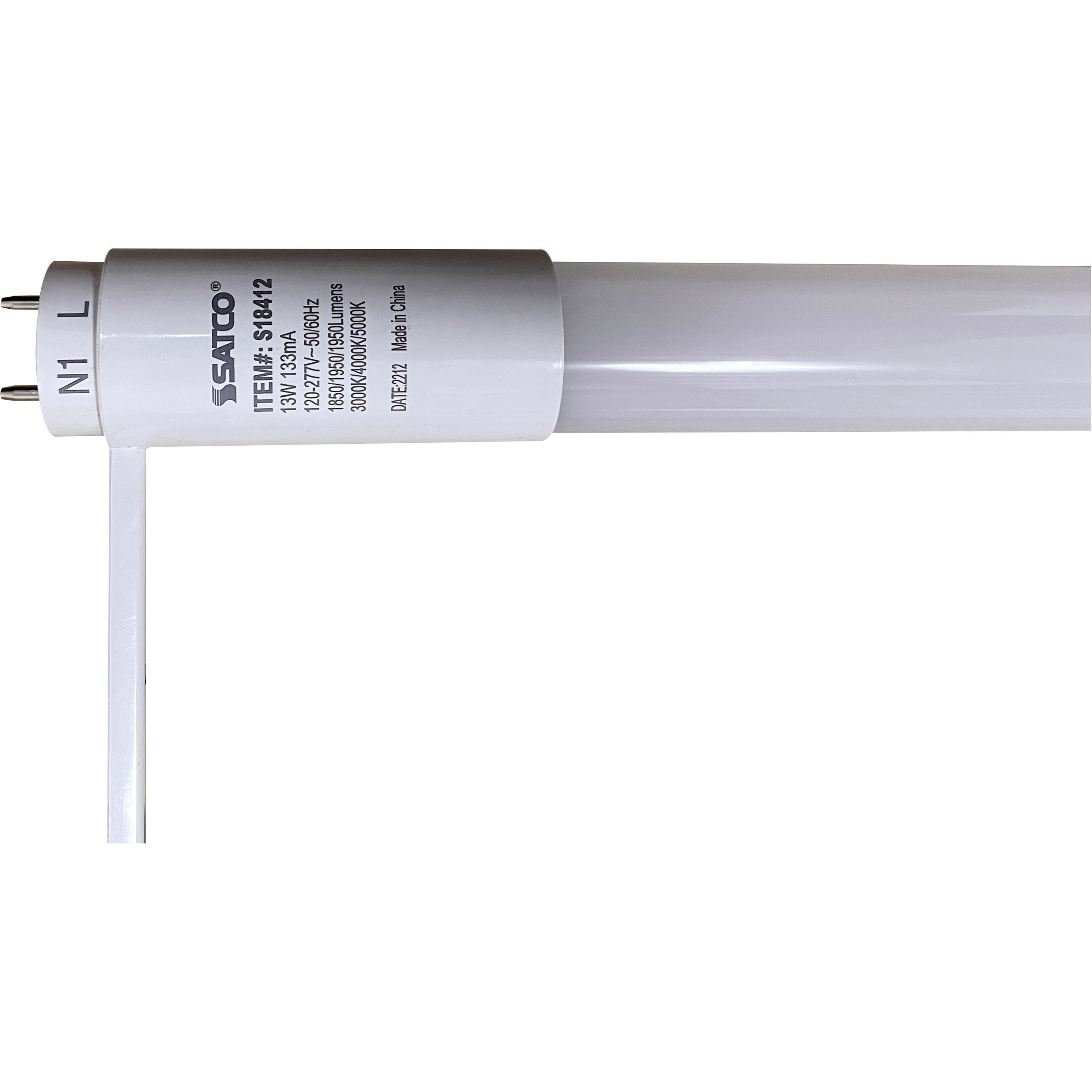 Lumos LED 13 watt 120-277 3000K Light Bulb, LED T8 U Bend