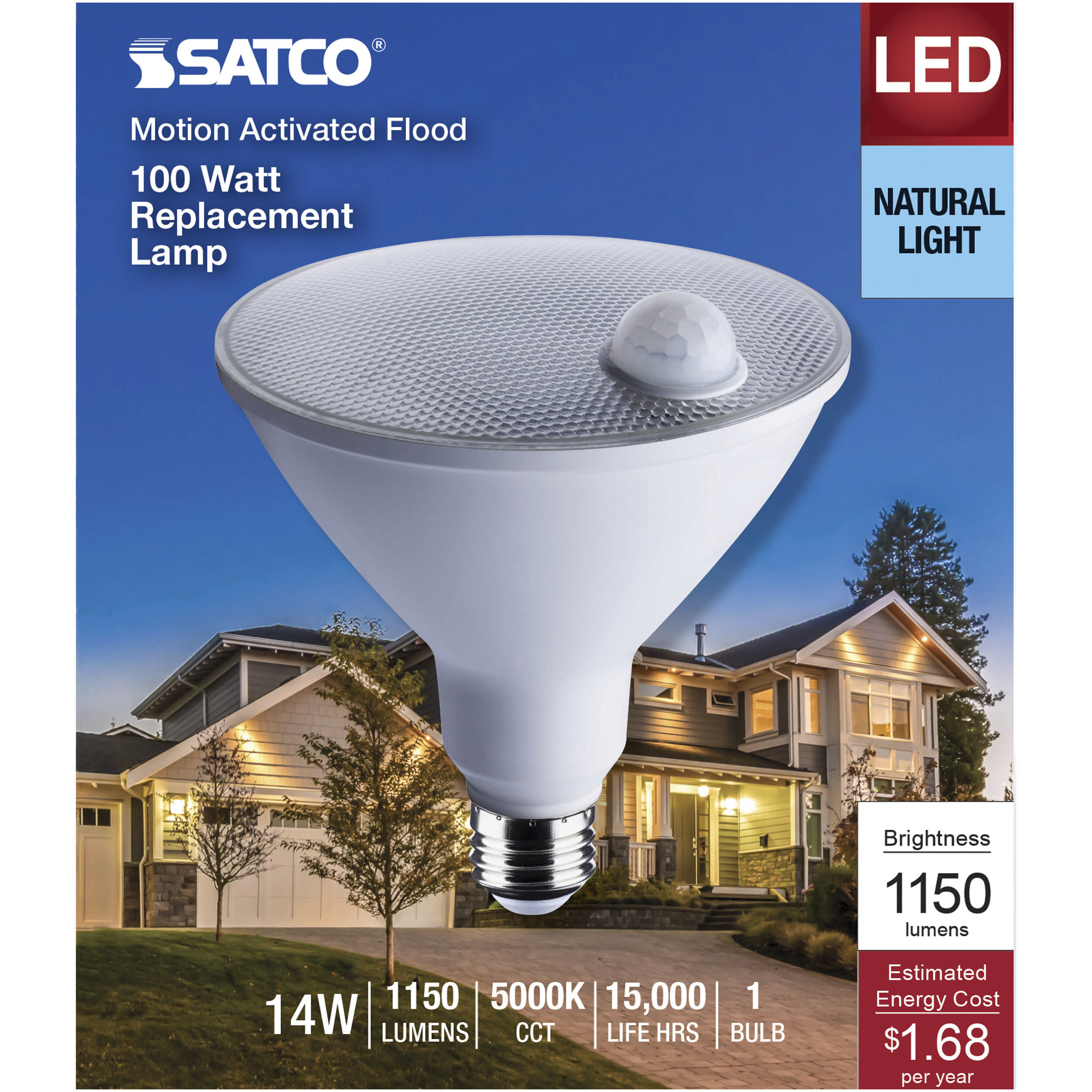 Lumos LED PAR38 Medium 14 watt 120 5000K Light Bulb, LED PAR