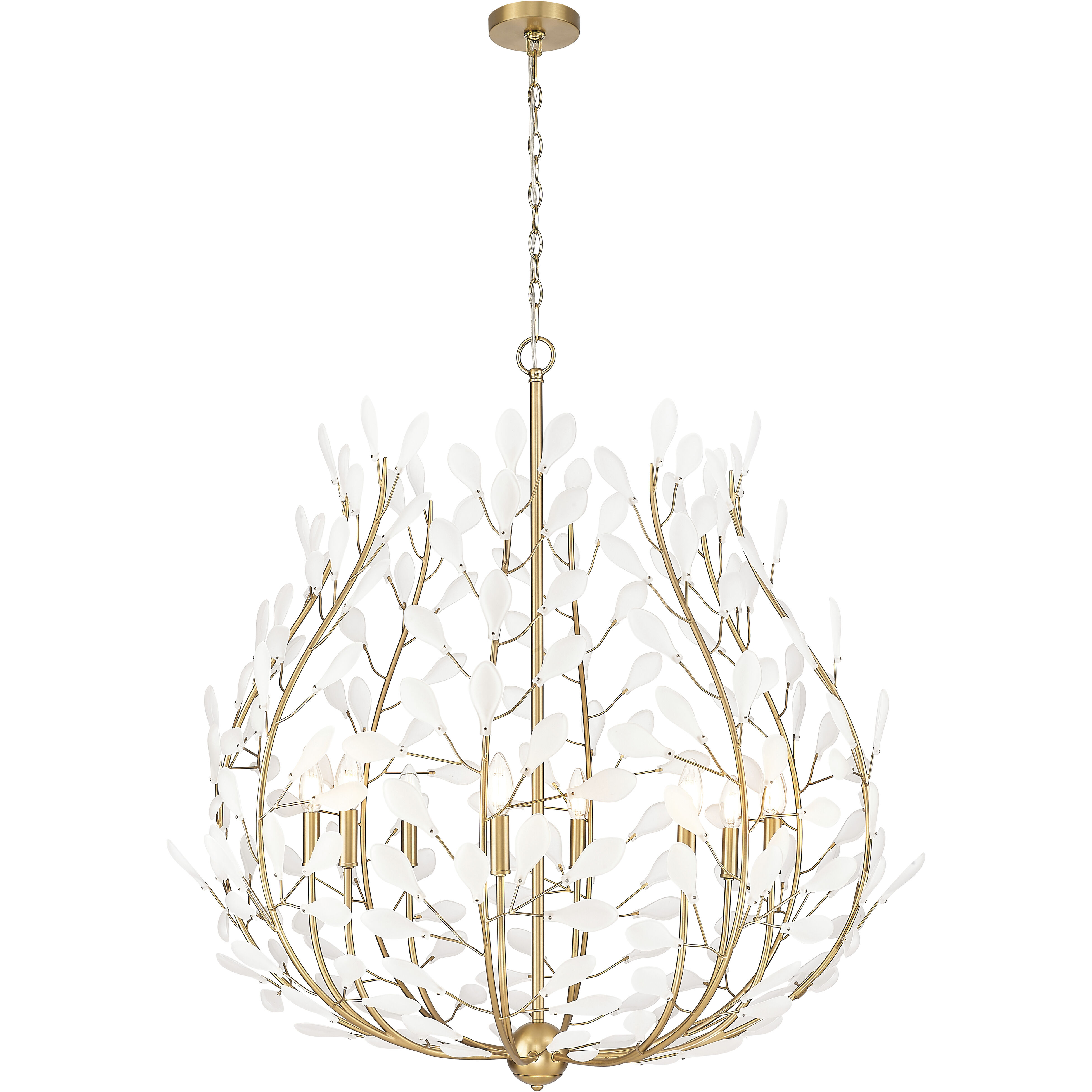 Claudine 8 Light 38 inch Modern Gold Chandelier Ceiling Light