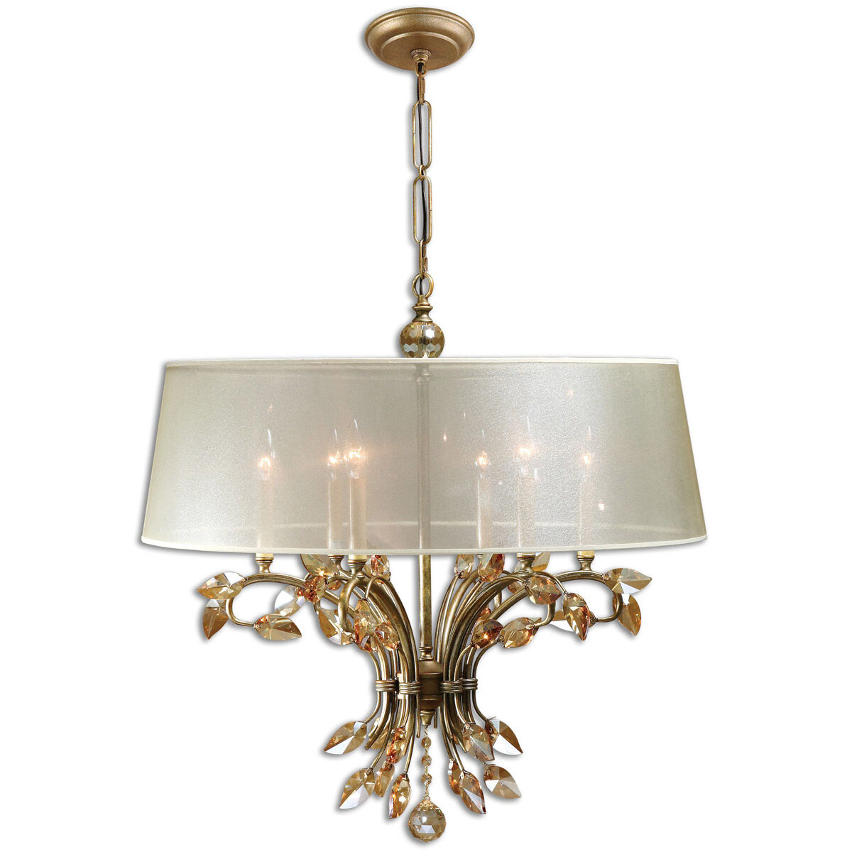 Alenya 6 Light 29.13 inch Burnished Gold Chandelier Ceiling Light