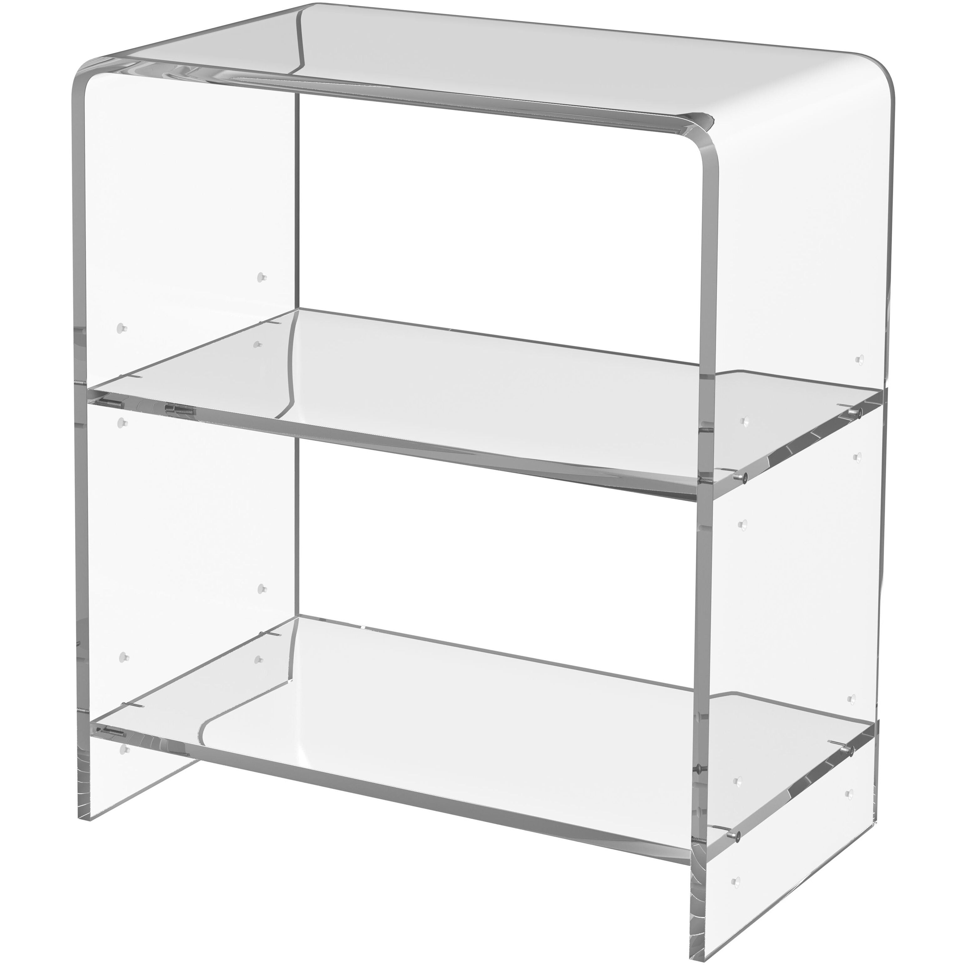 Butler Loft Crystal Clear Acrylic Clear Acrylic Bookcase