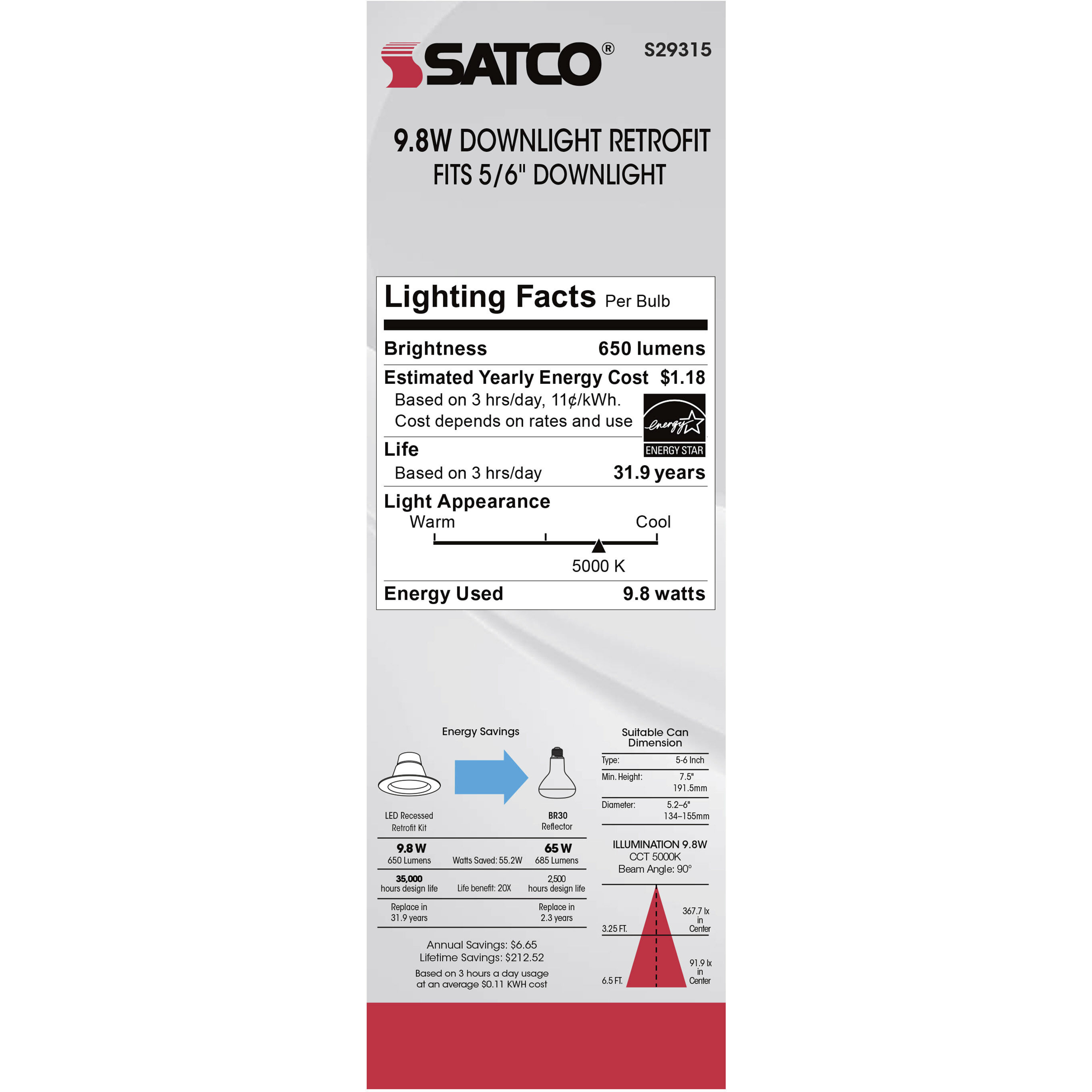 Edgewood LED Module White Recessed