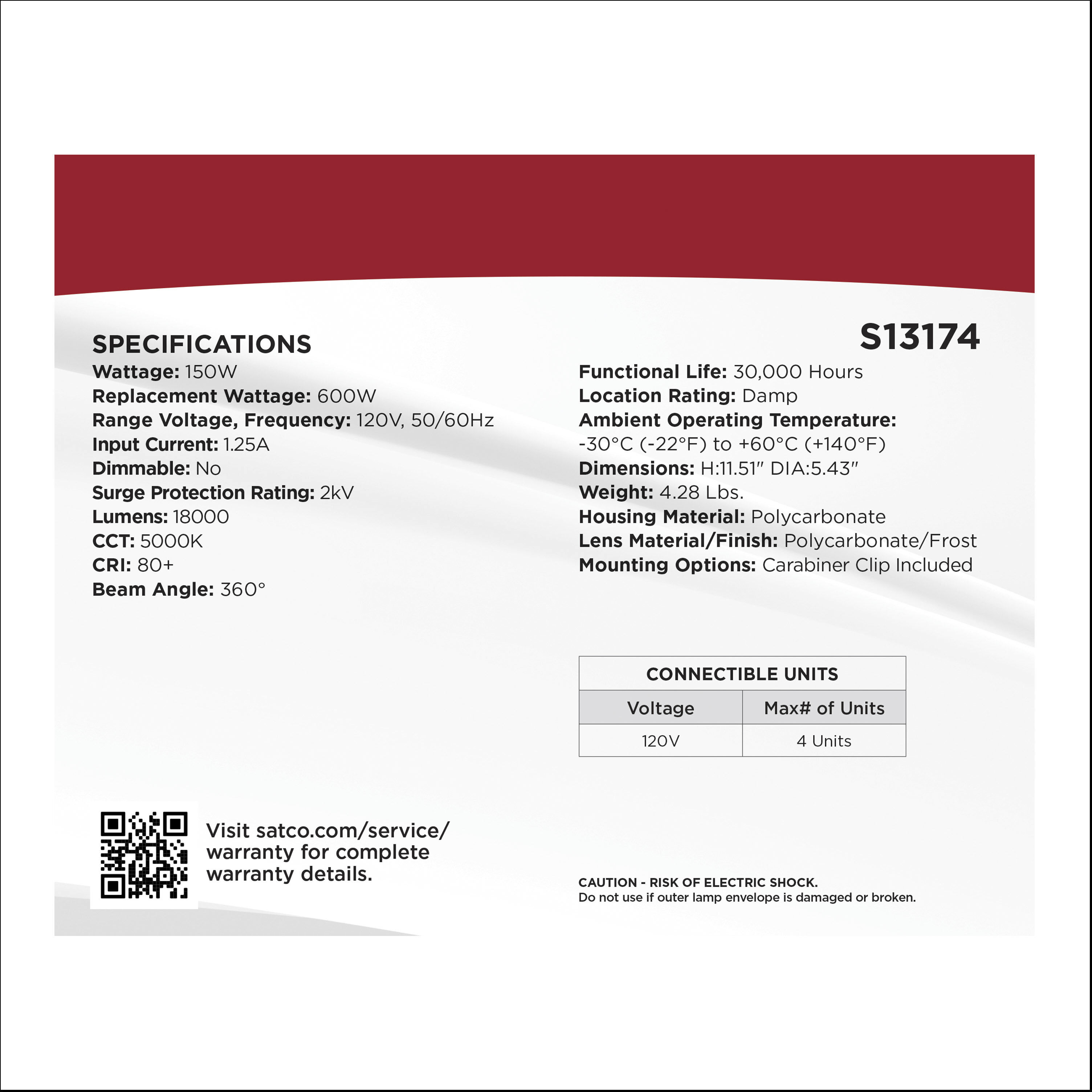 Satco S13174