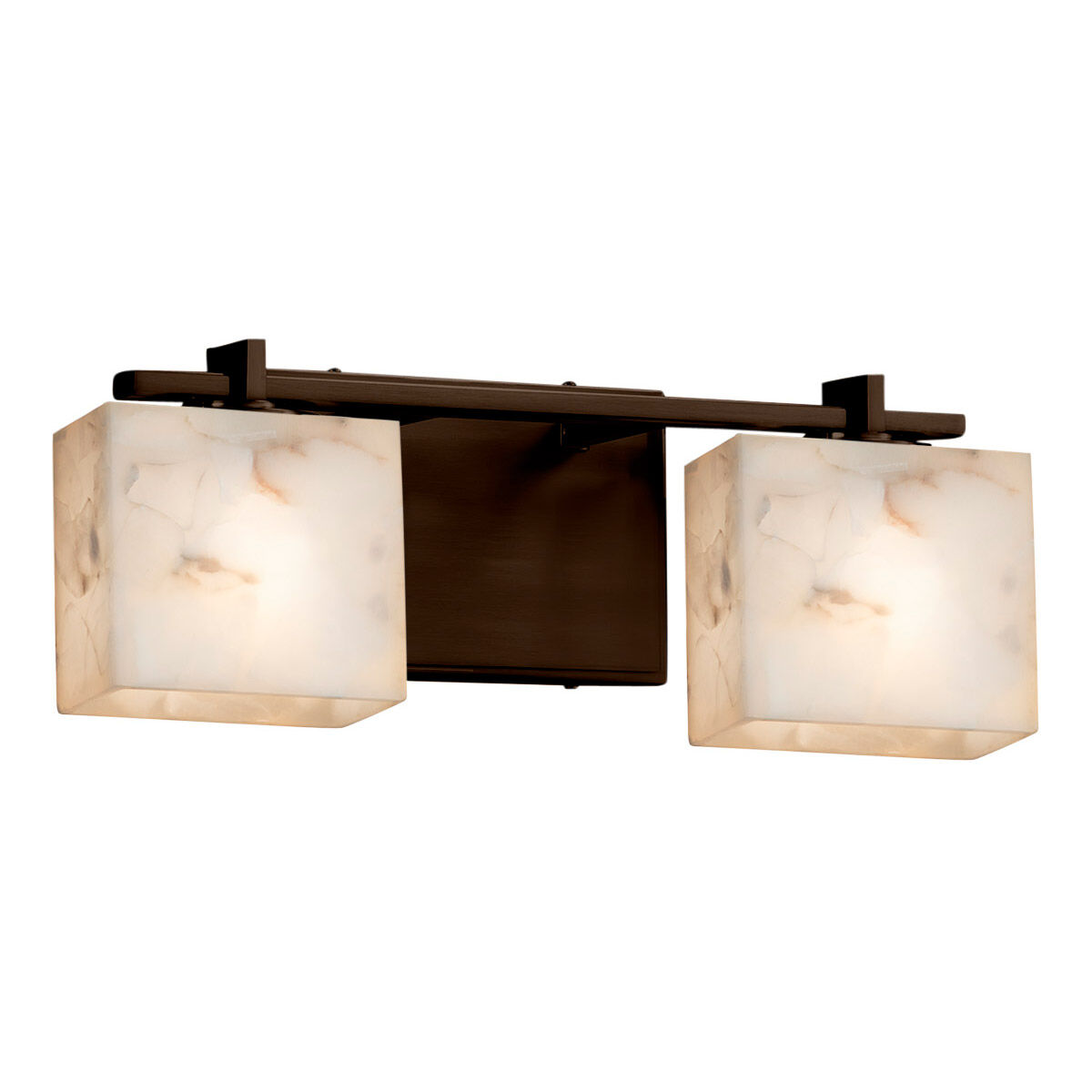 Alabaster Rocks LED 16 inch Dark Bronze Bath Bar Wall Light