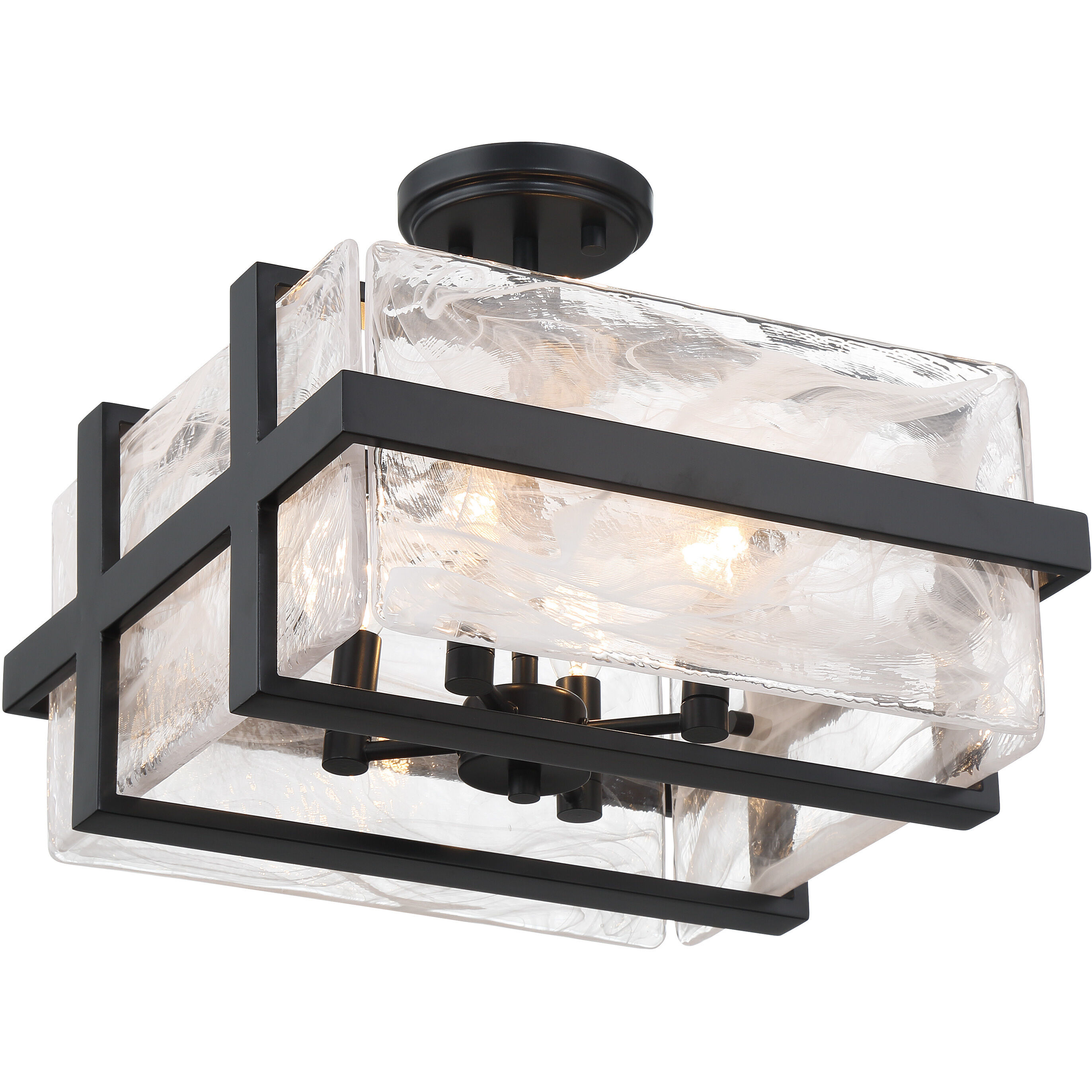 Cloud Break Semi Flush Ceiling Light