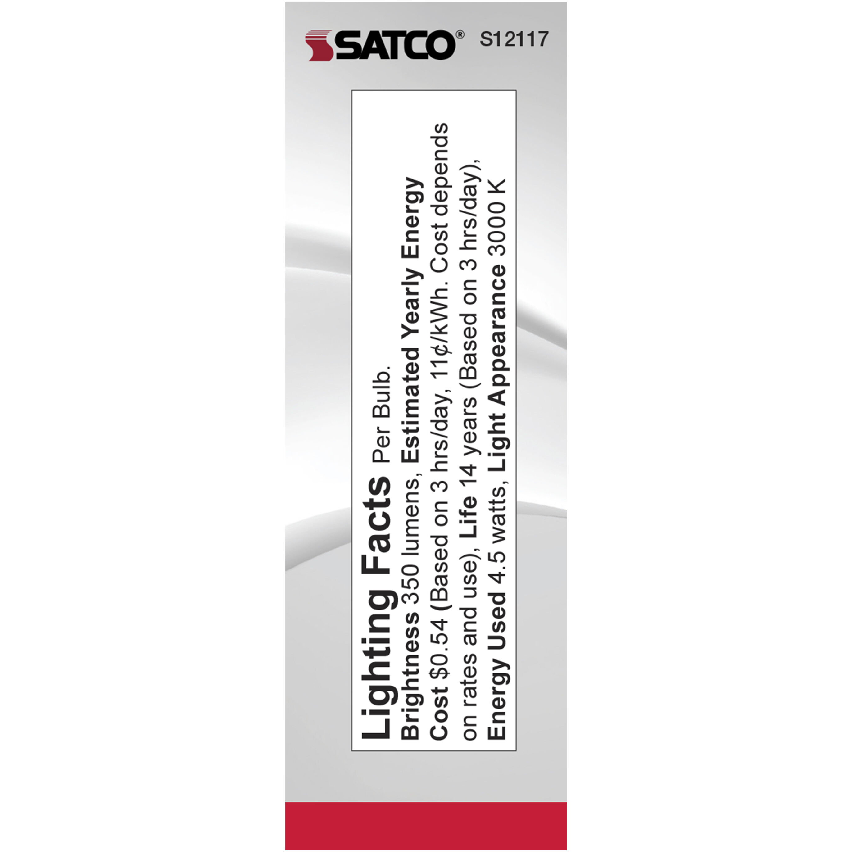 Lumos LED B11 4.50 watt 3000K Light Bulb