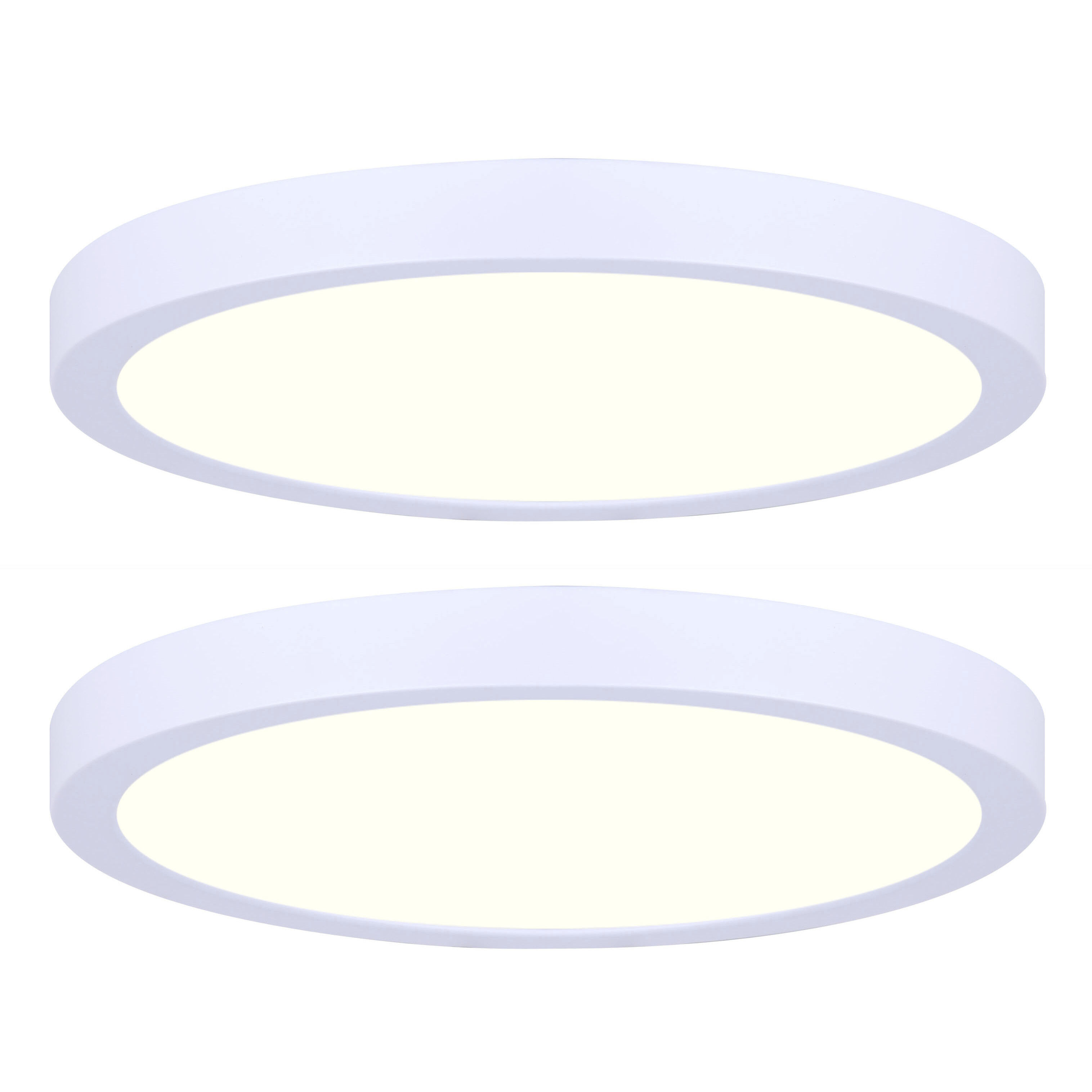 Low Profile LED 15 inch White Disk Light