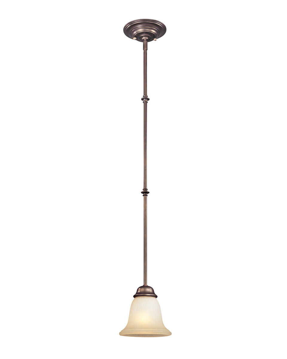 Brittany 1 Light 6.75 inch Deep Bronze Mini Pendant Ceiling Light