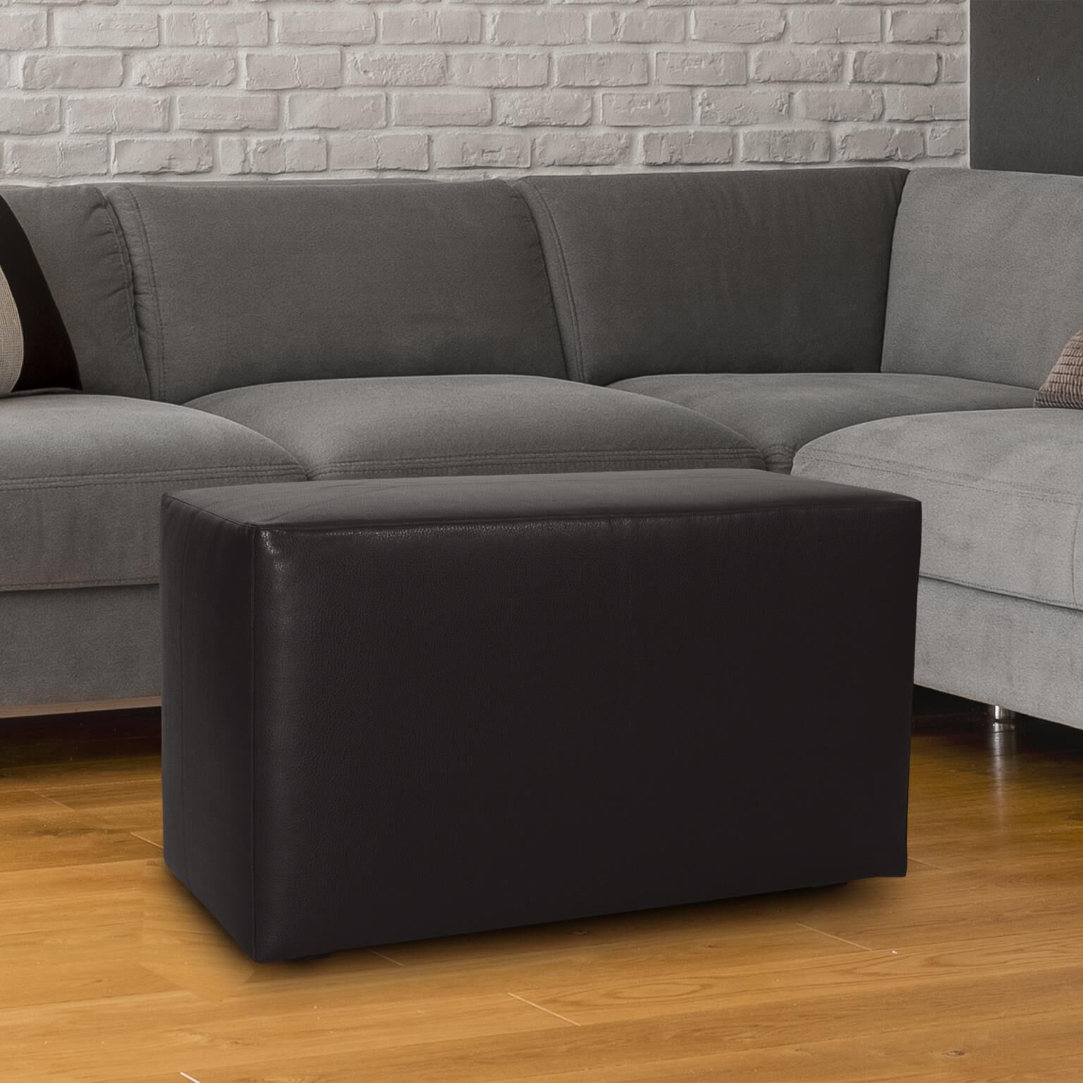 Universal Avanti Black Bench with Slipcover