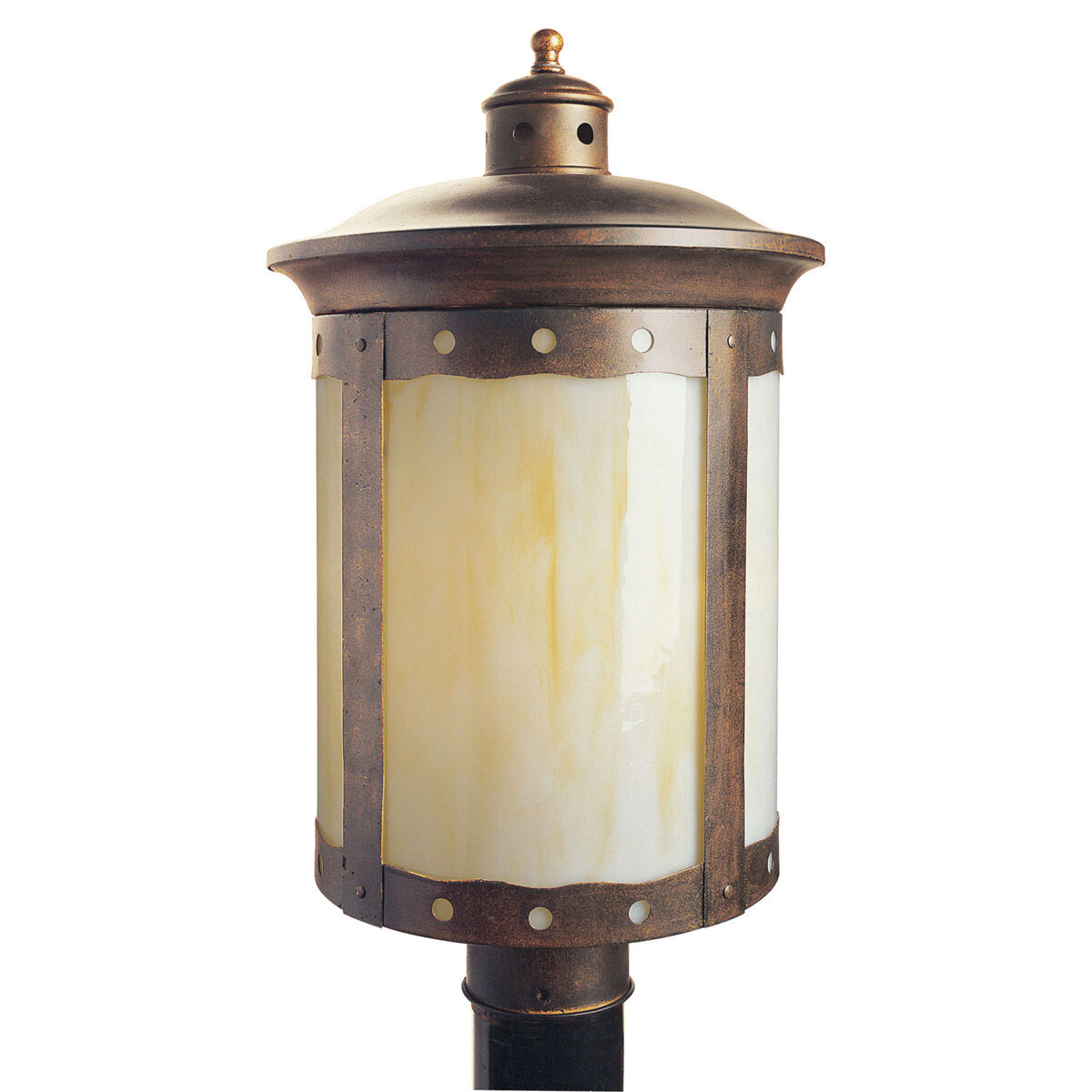 Signature 1 Light 19 inch Rustic Sienna Outdoor Post