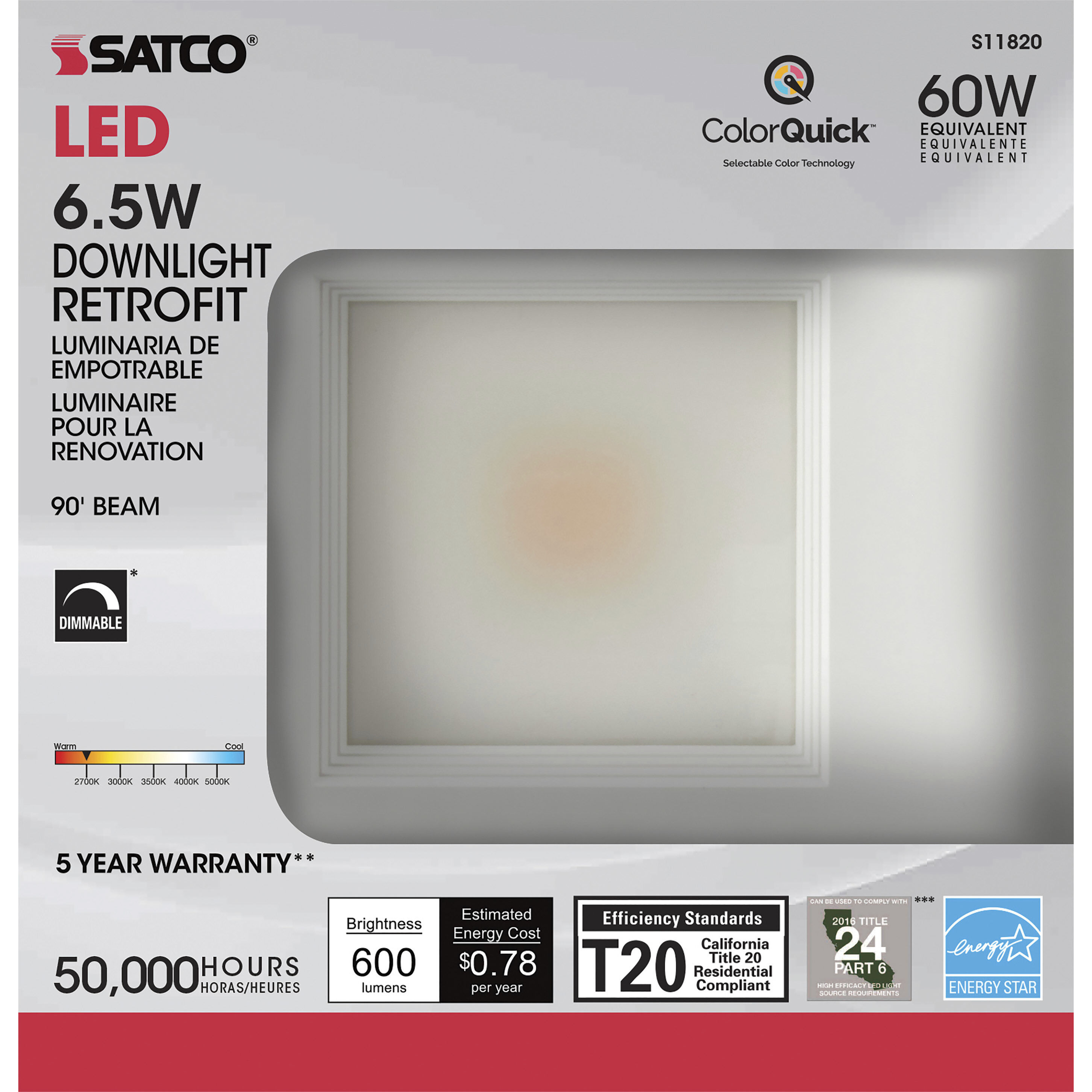 Edgewood Integrated LED White Recessed
