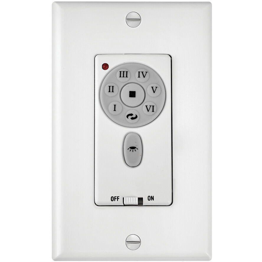 Wall Control 6 Speed DC White Fan Wall Control, DC