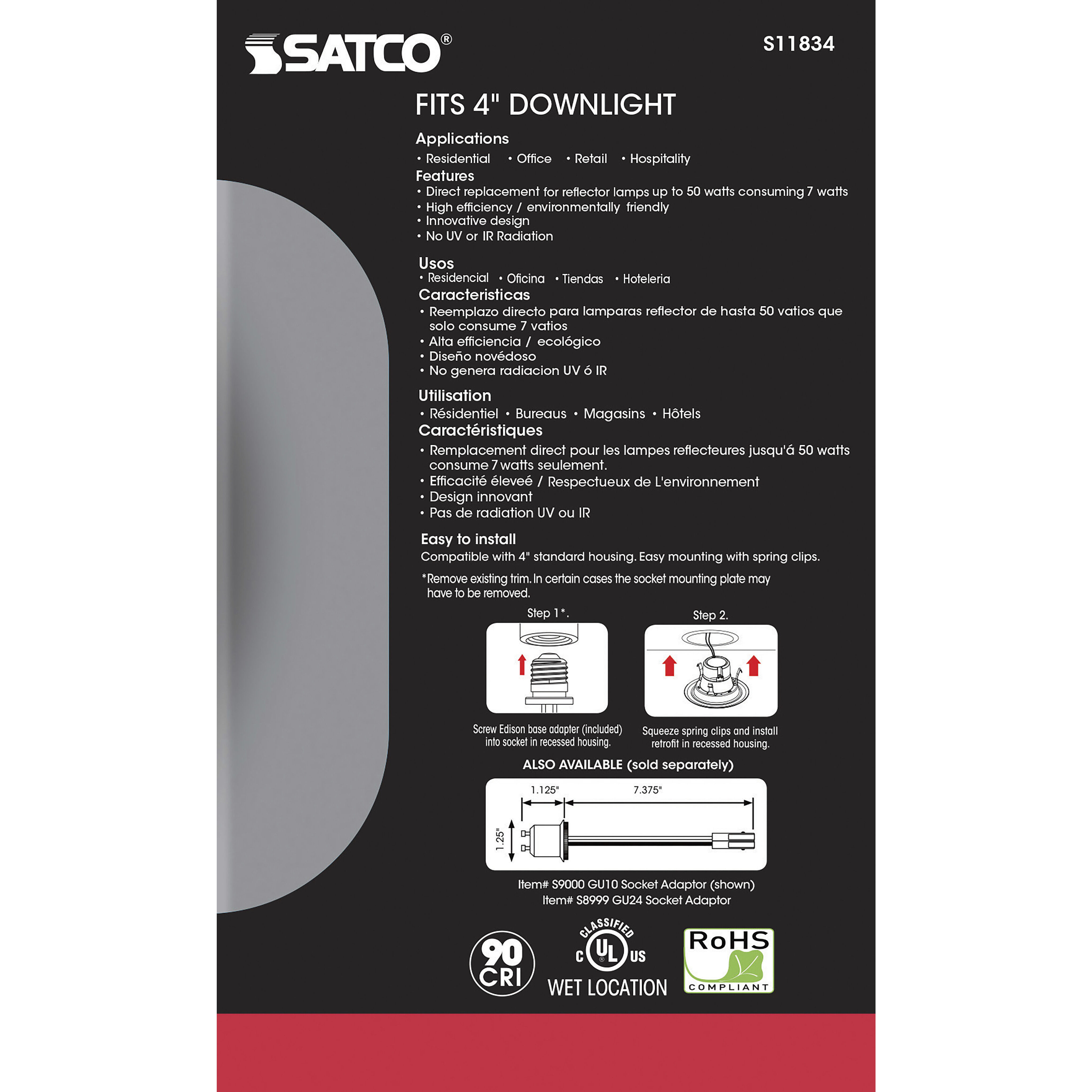 Edgewood LED Module Bronze Recessed