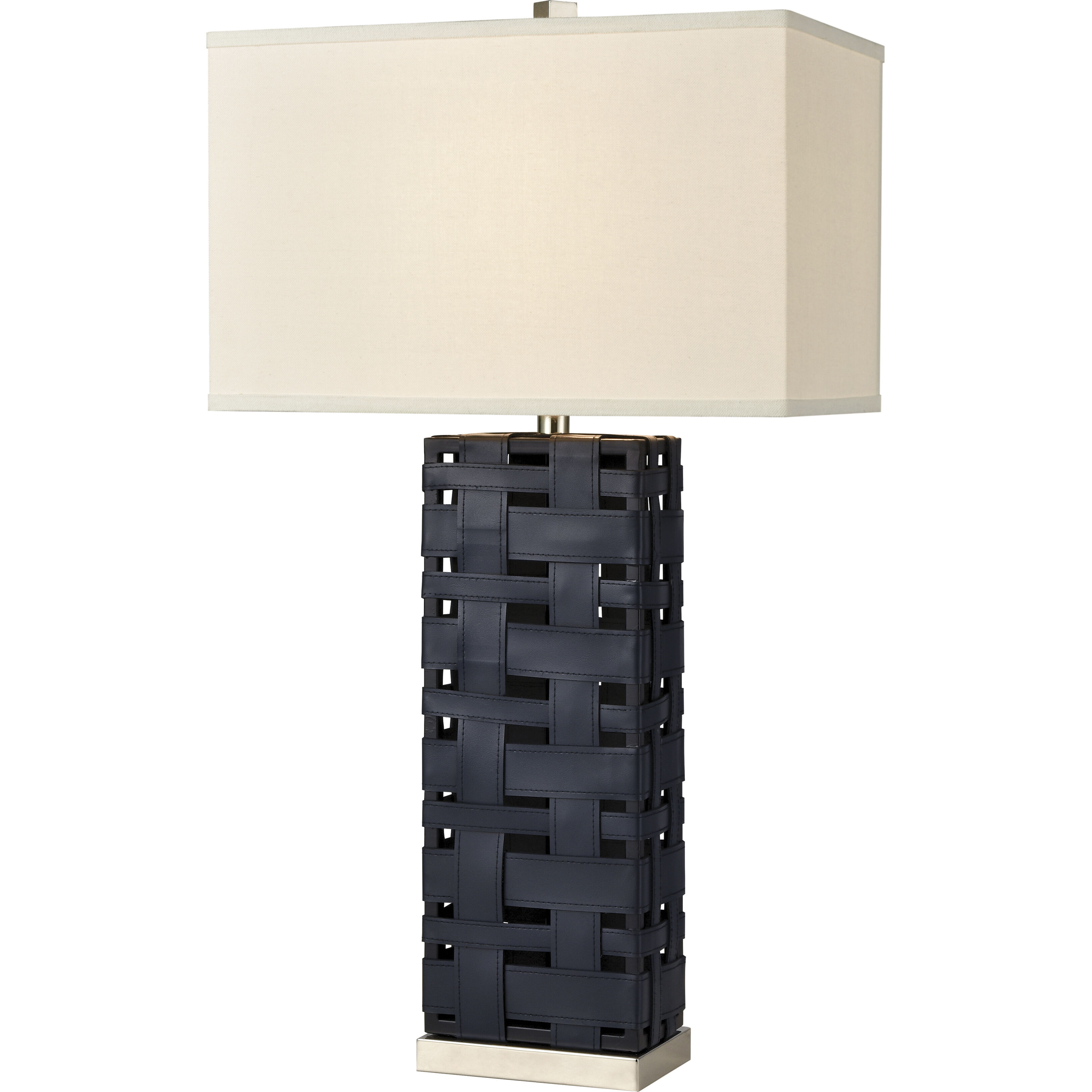 Strapped Down 32 inch 150 watt Navy Table Lamp Portable Light