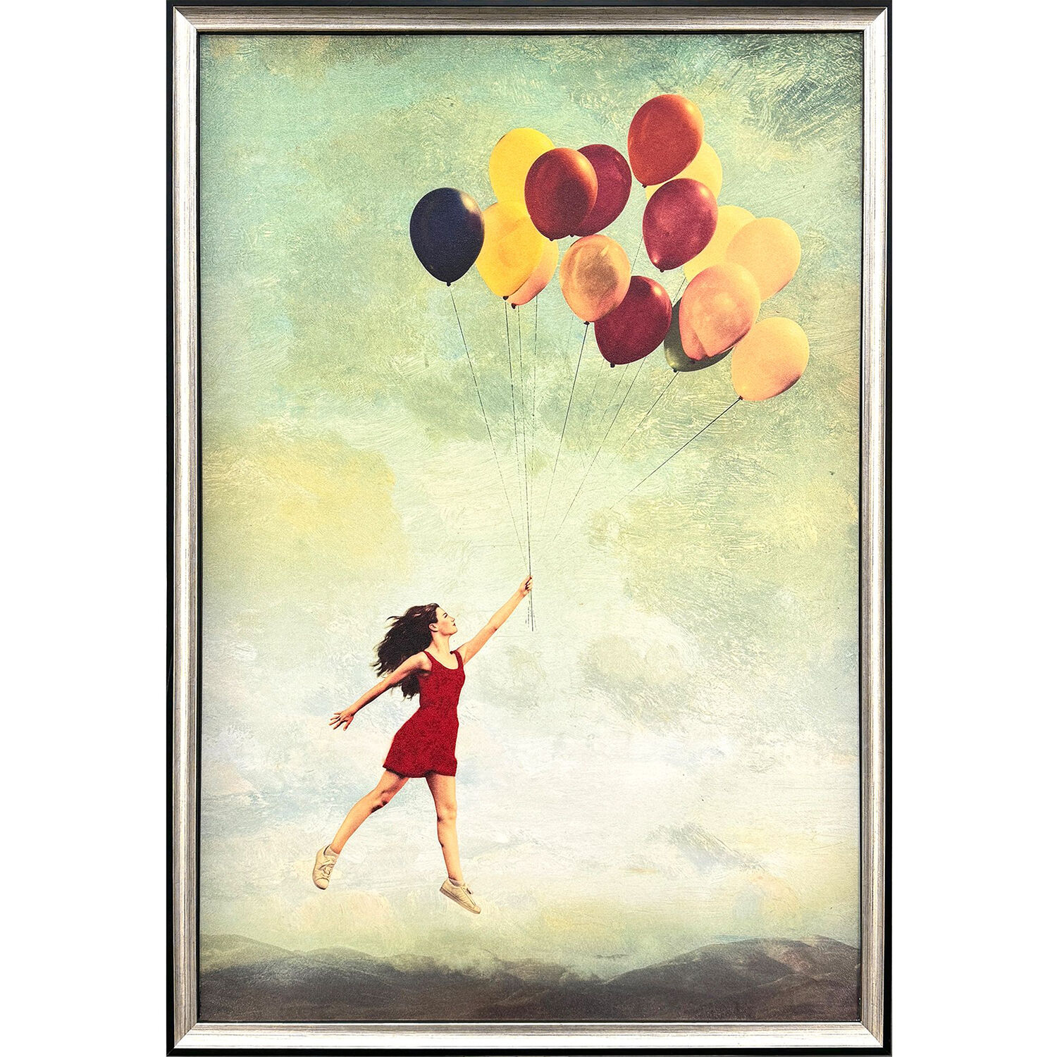 Pop View From Above 31 X 21 inch Non-Glass Framed Art, Propac