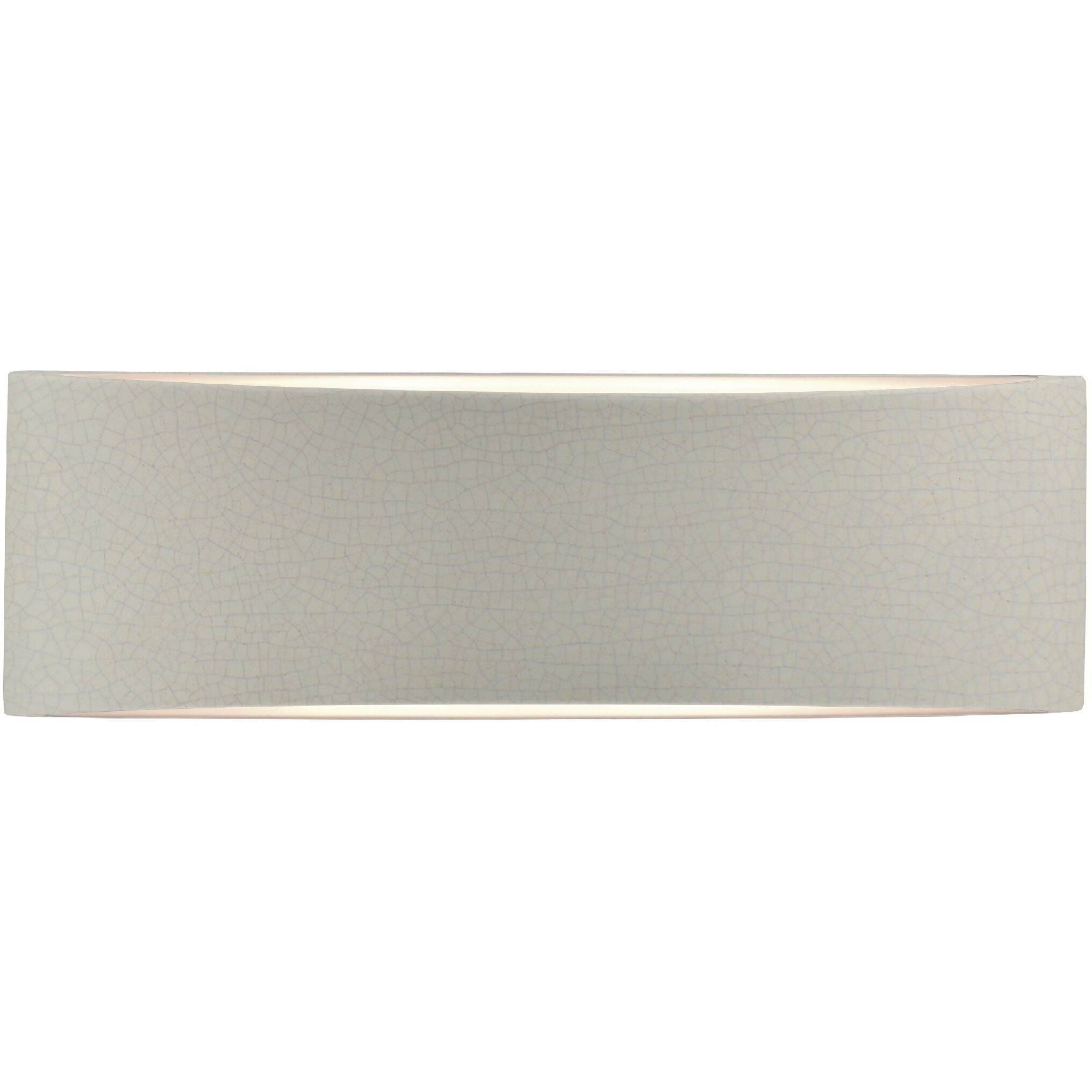 Ambiance LED 16 inch White Crackle ADA Wall Sconce Wall Light