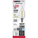 Lumos LED Candelabra Candelabra 4.00 watt 3000K LED Flame Tip 