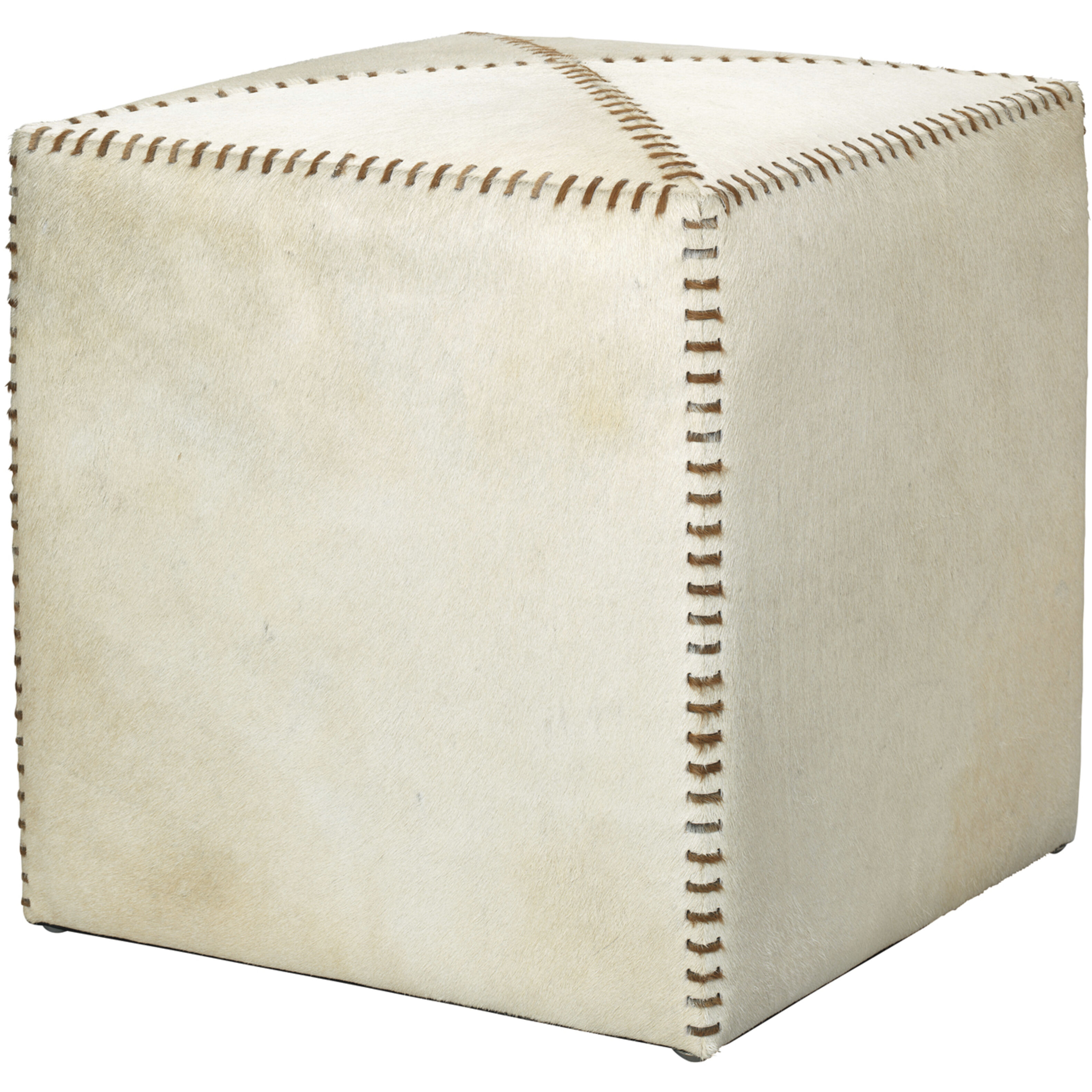 Leather and Hide Ottoman & Stool