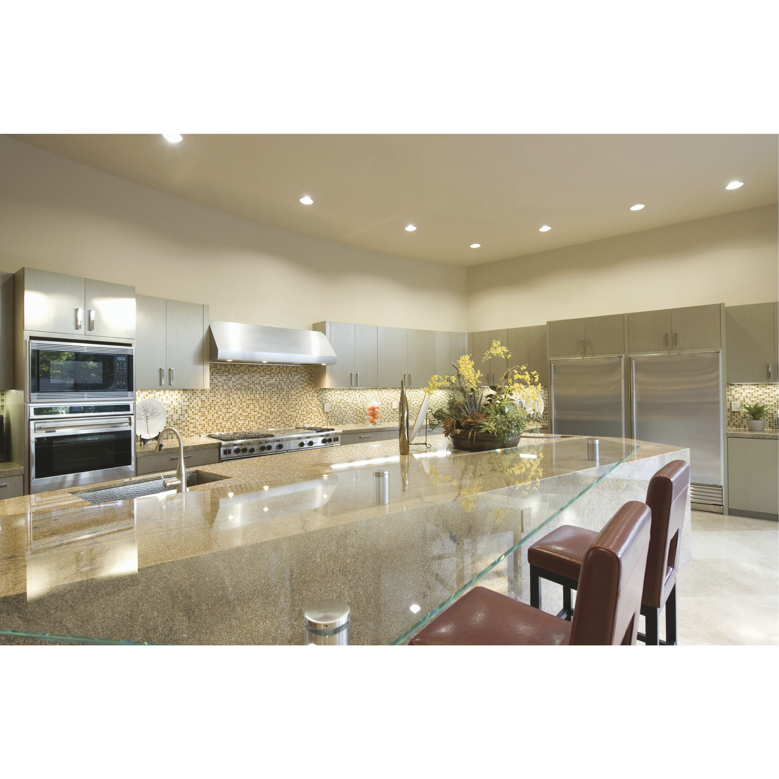 Edgewood LED Module White and Frosted Recessed