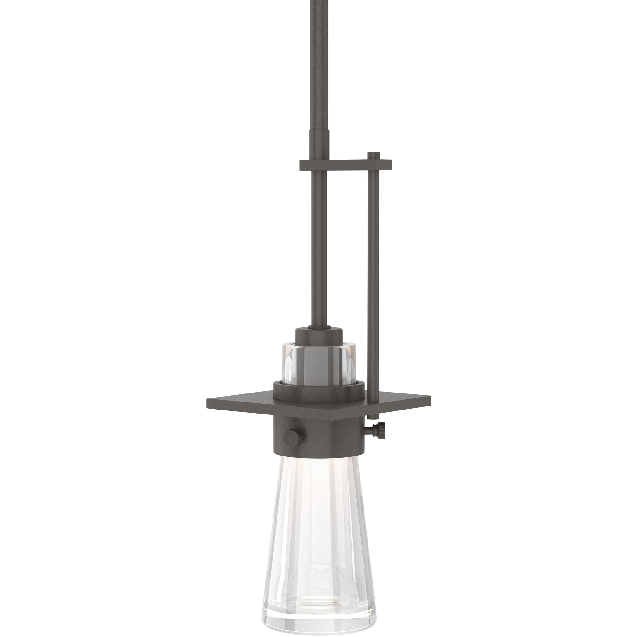 Erlenmeyer 1 Light 4 inch Dark Smoke Mini Pendant Ceiling Light - Open Box