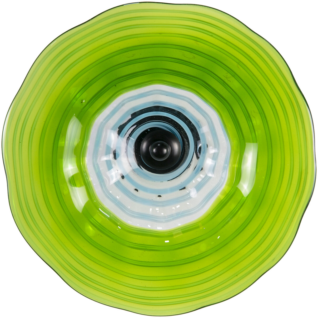 Pollena Green Art Glass Wall Decor
