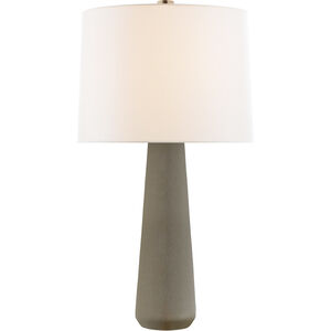 Barbara Barry Athens 32.5 inch 100 watt Shellish Gray Table Lamp Portable Light, Large