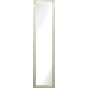 Masalia 63 X 15 inch Antique White with Clear Floor Mirror