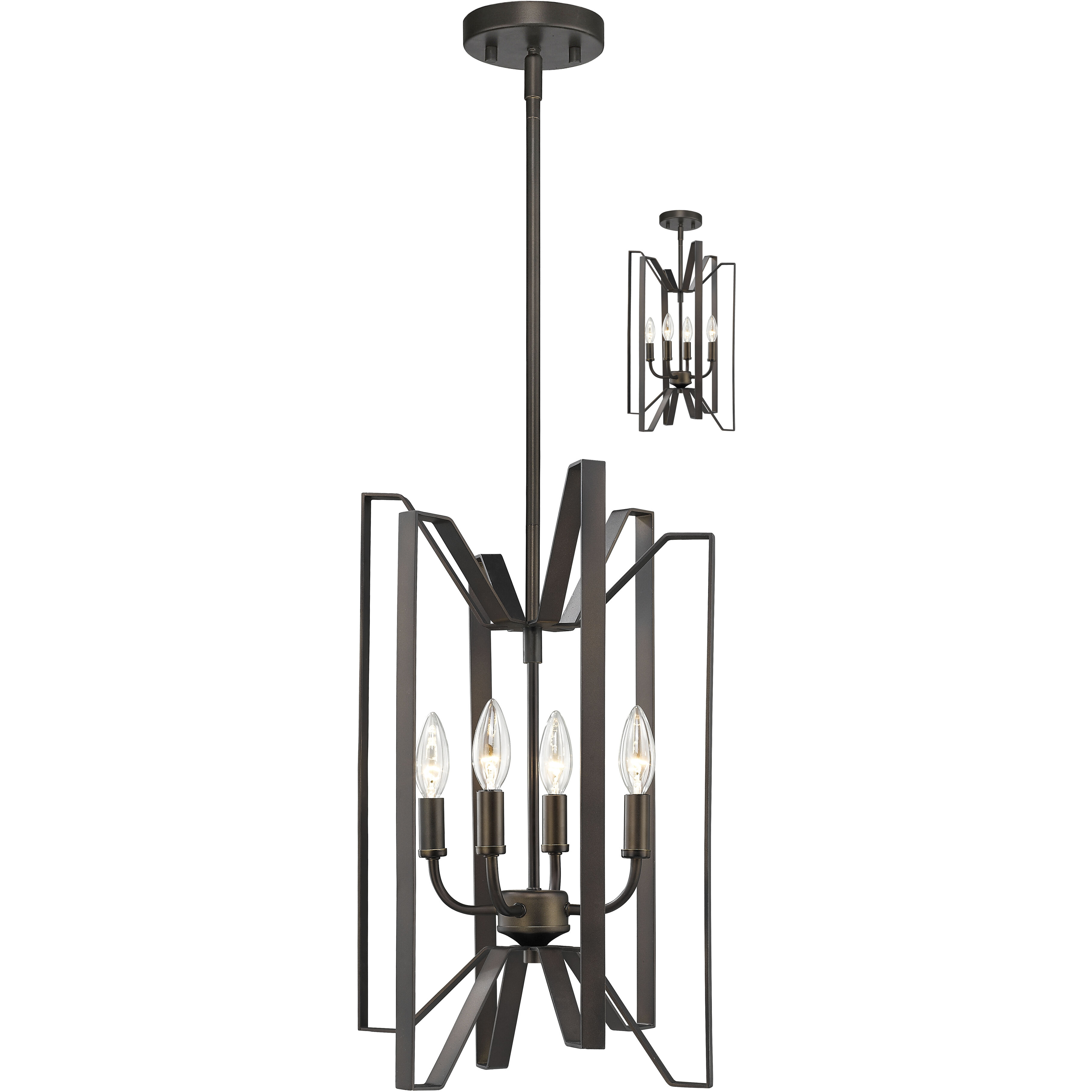 Marsala 4 Light 12.00 inch Chandelier