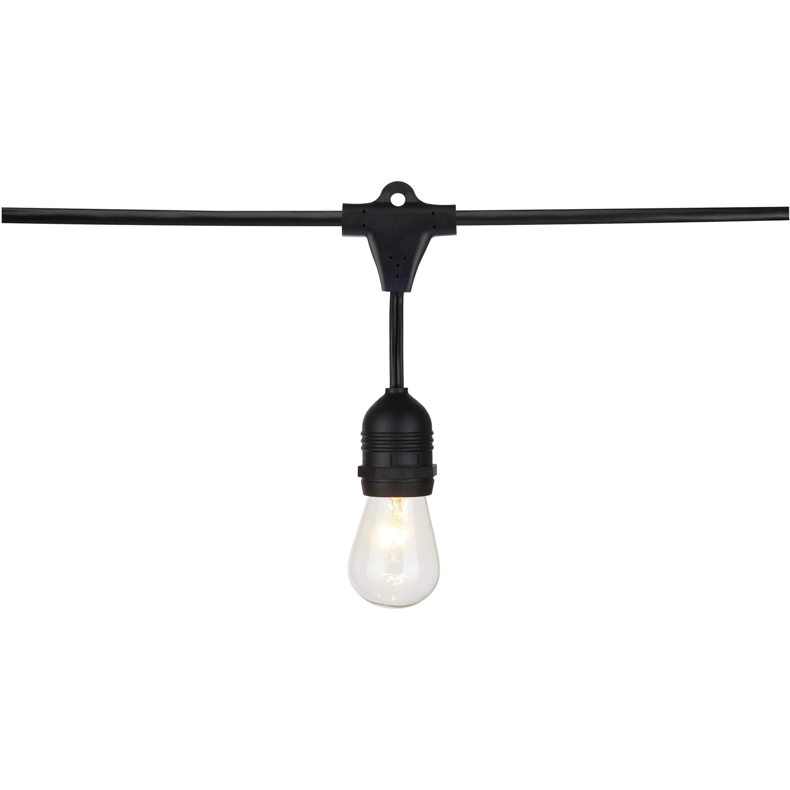 Lumos 12 Light 24 foot Black String Lights