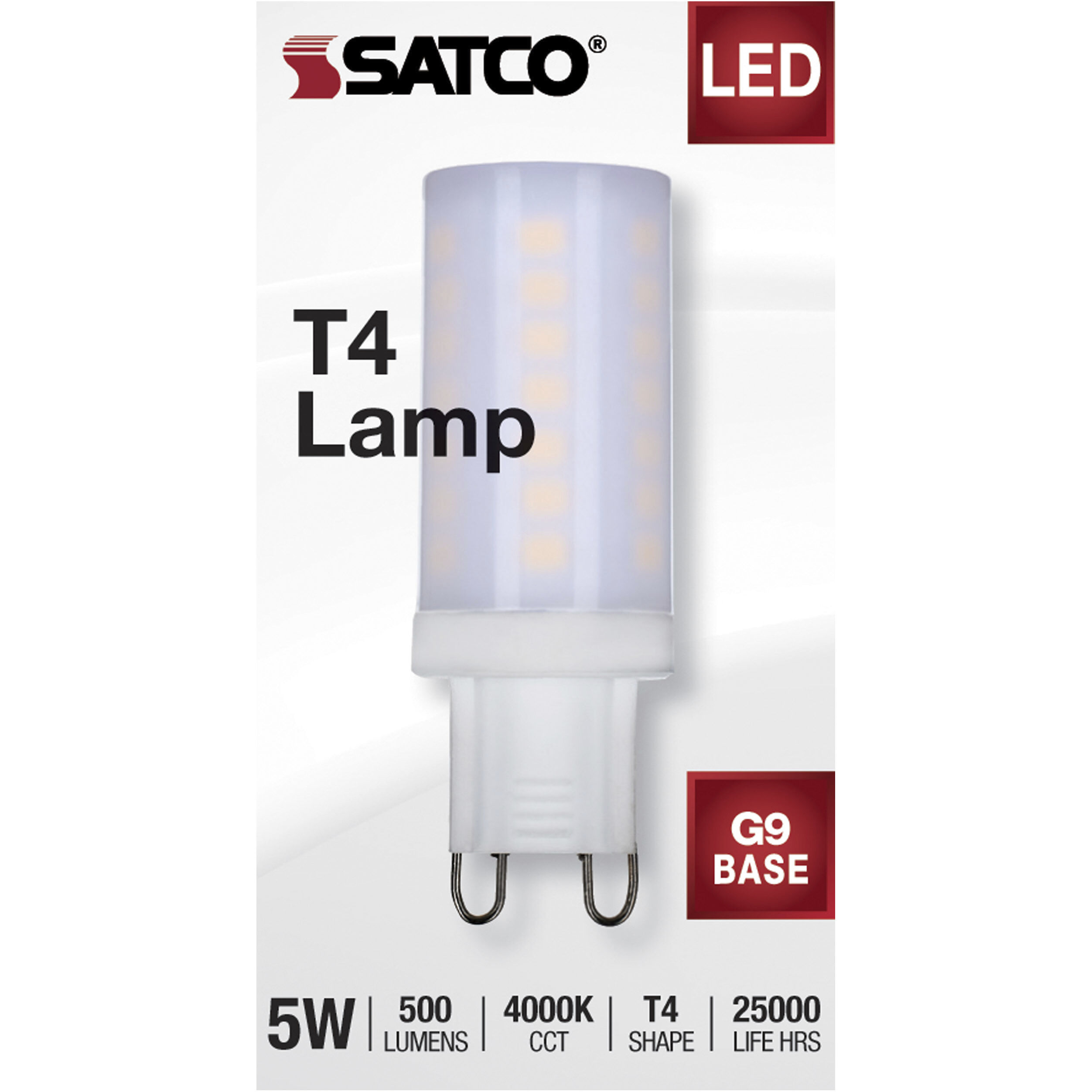 Satco 5W JCD LED Frost 4000K G9 Base 120V S11237