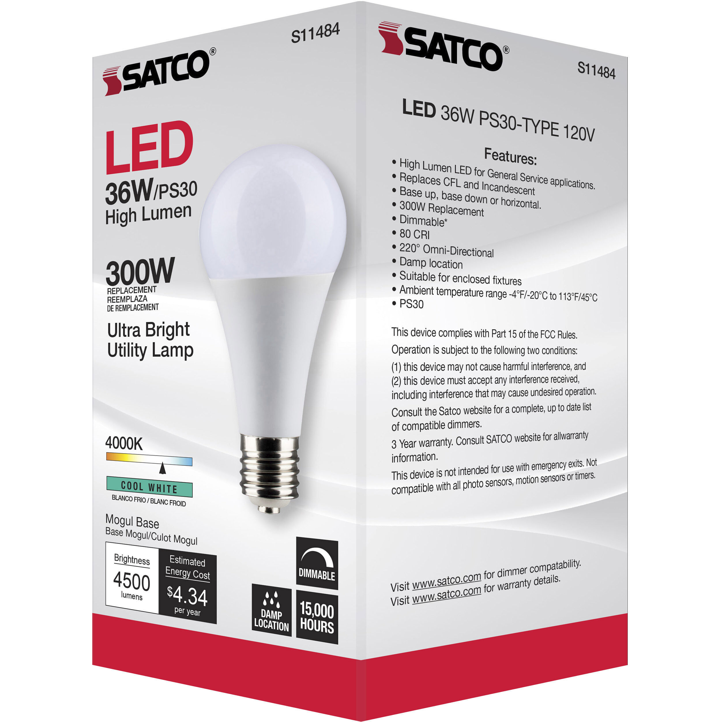 Lumos Mogul 36.00 watt 4000 Utility Lamp