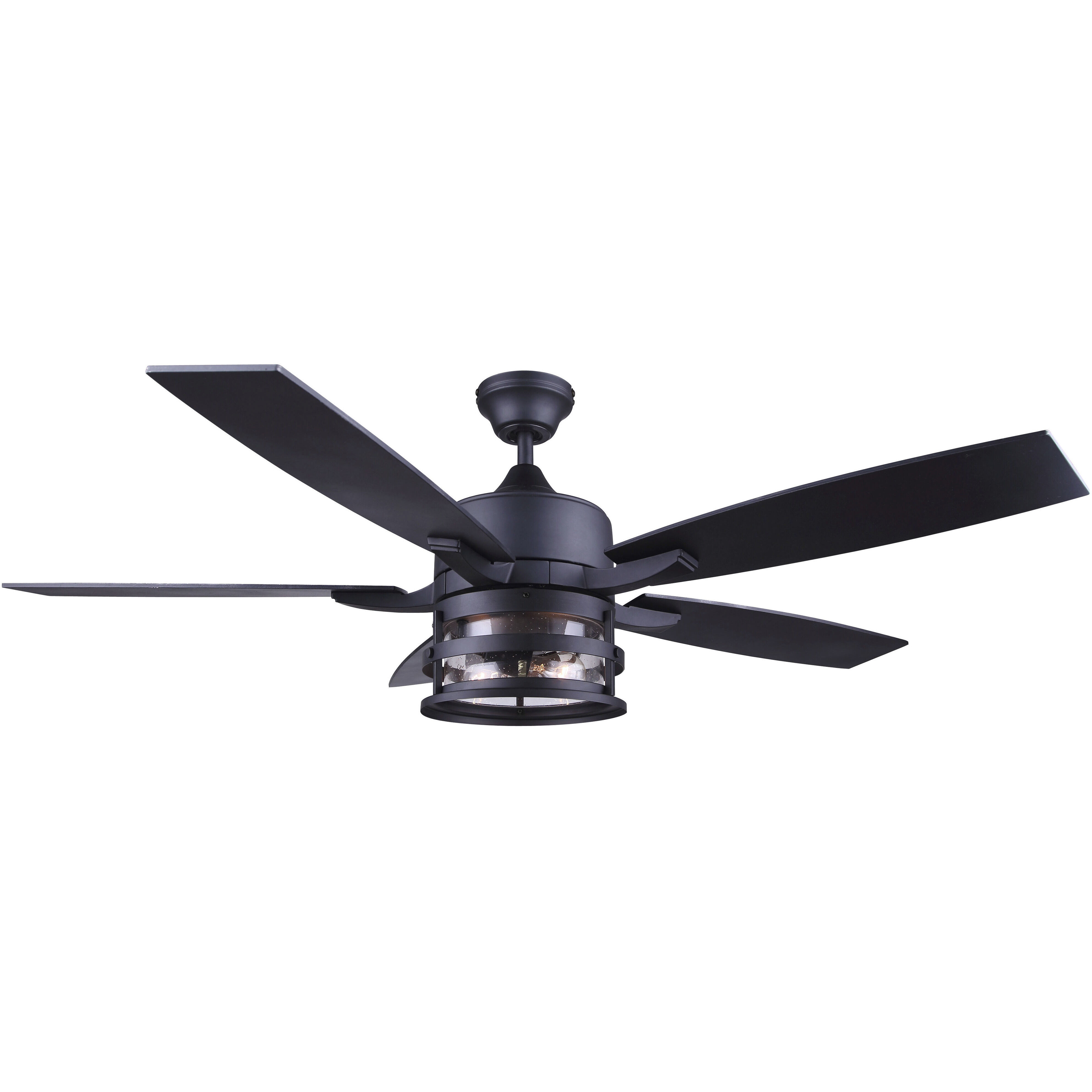 Madison 52 inch Matte Black with Black Blades Indoor fan