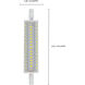 Lumos LED LED J-Type Double Contact Recessed Base 10.00 watt 3000K Light Bulb