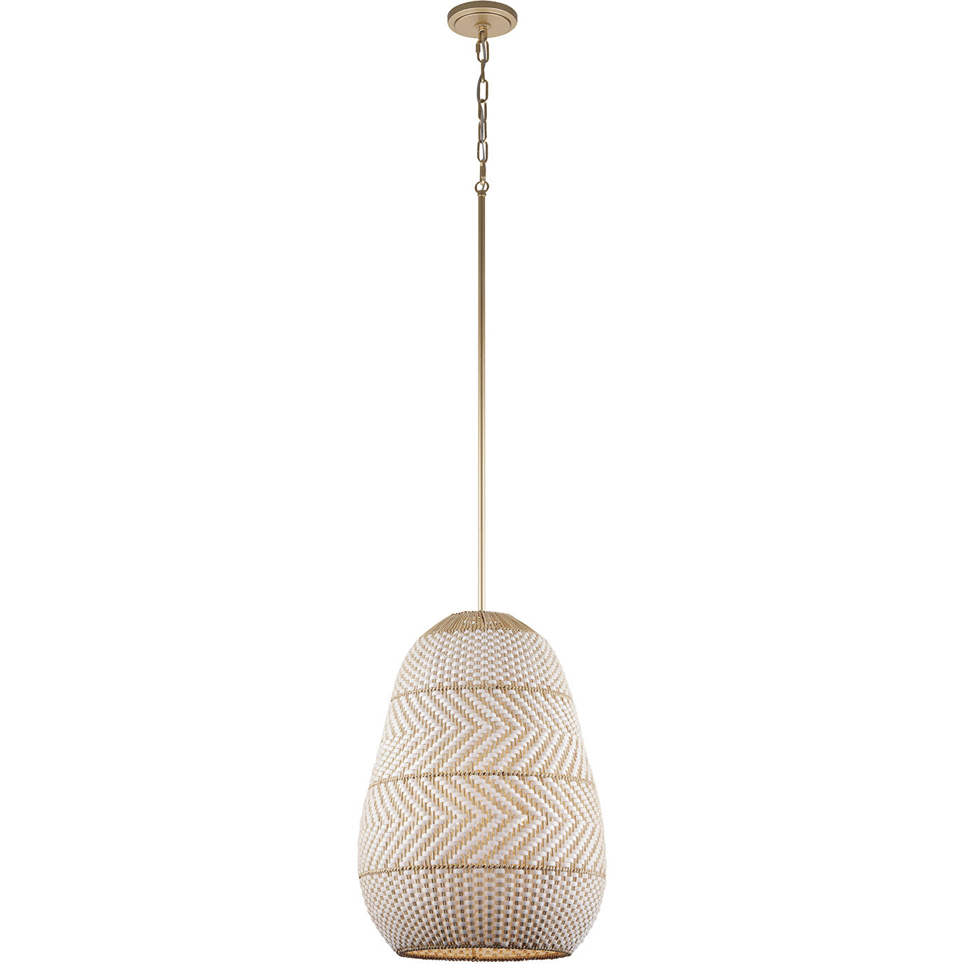 Zanzibar 3 Light 16 inch Soft Gold Pendant Ceiling Light