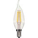 Lumos LED CA11 Candelabra E12 4 watt 120V 2700K Light Bulb