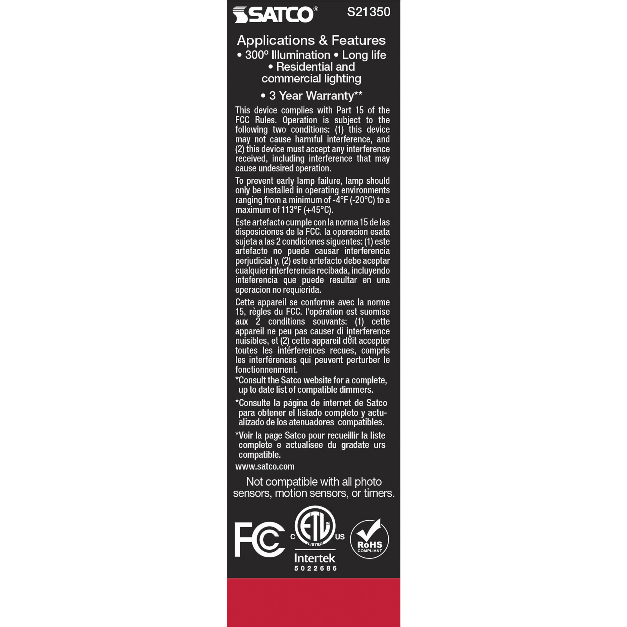 Lumos LED Medium Medium 8.00 watt 2700K LED Filament