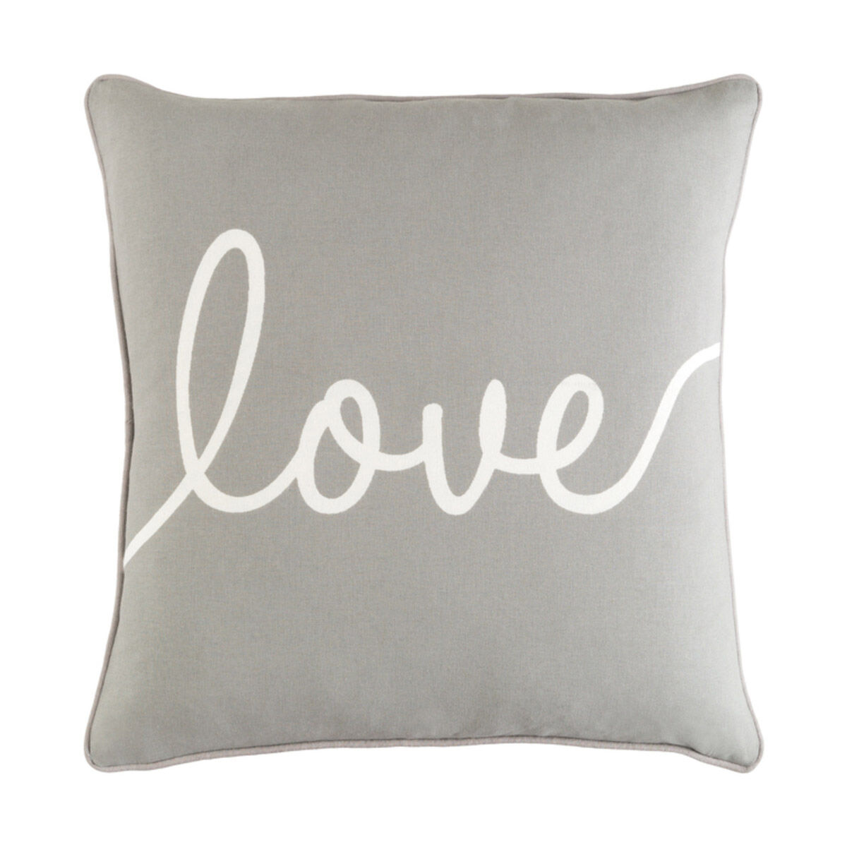 Glyph 18 X 18 inch Light Gray/Ivory Pillow Kit, Square