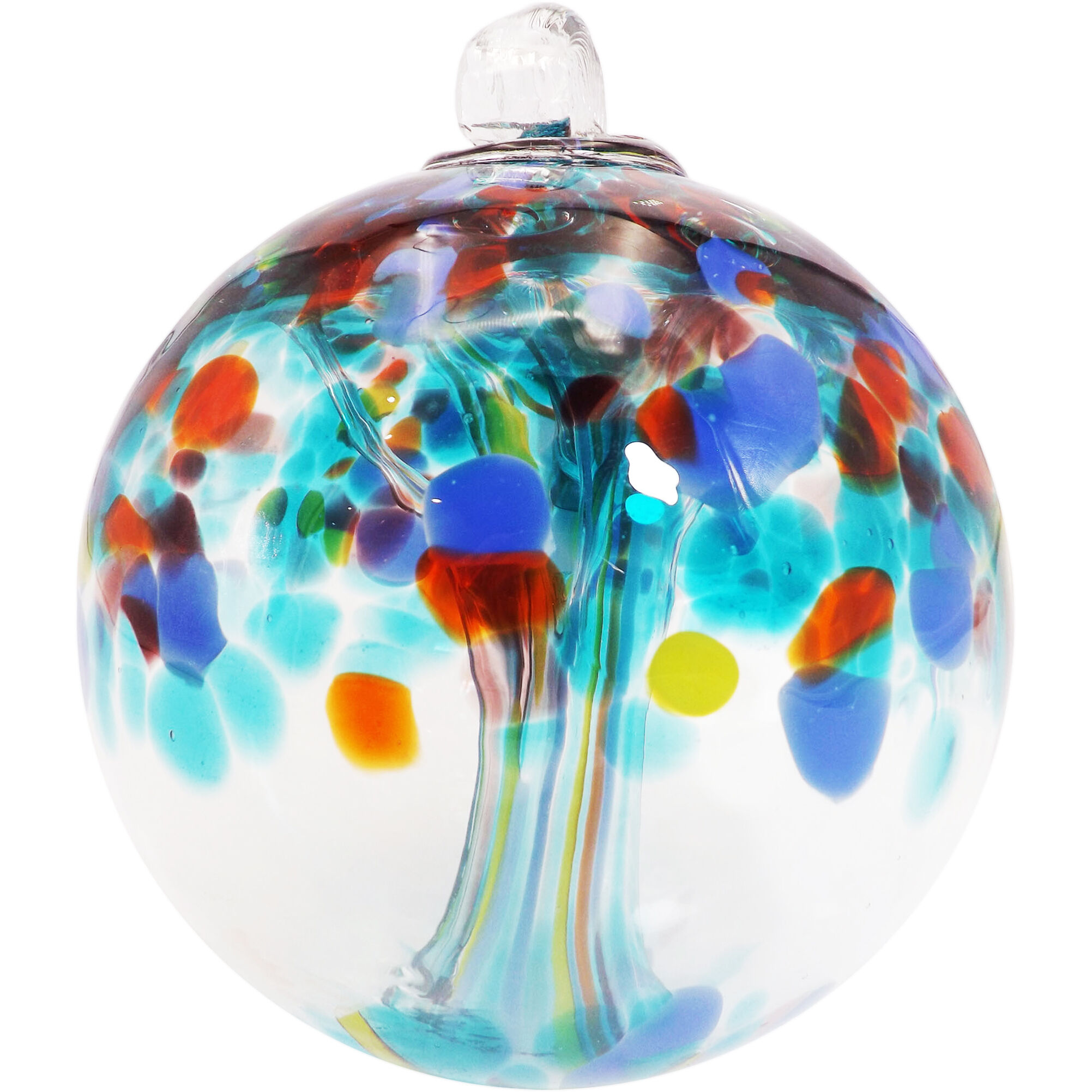 Devotion Blue Art Glass Ornament