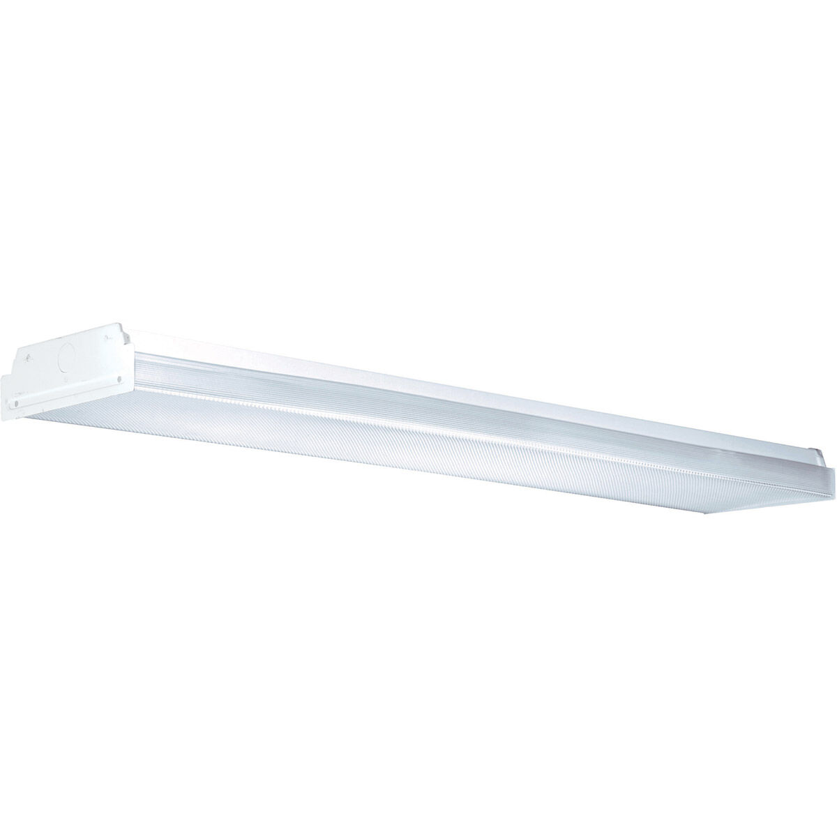 Economy Narrow Wrap 2 Light 7 inch White Low Profile Wrap Ceiling Light