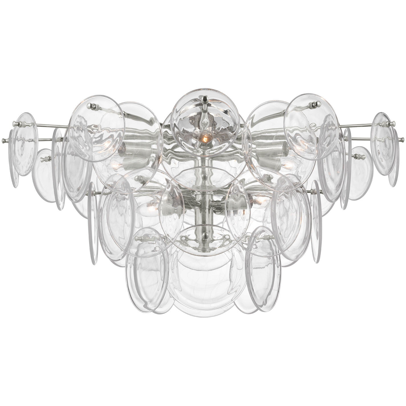 Visual Comfort Signature Collection AERIN Loire LED 34 inch Polished Nickel Flush Mount Ceiling Light, Grande ARN4453PN-CSG - Open Box