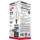 Lumos LED Candelabra Candelabra 4.00 watt 3000K LED Flame Tip 