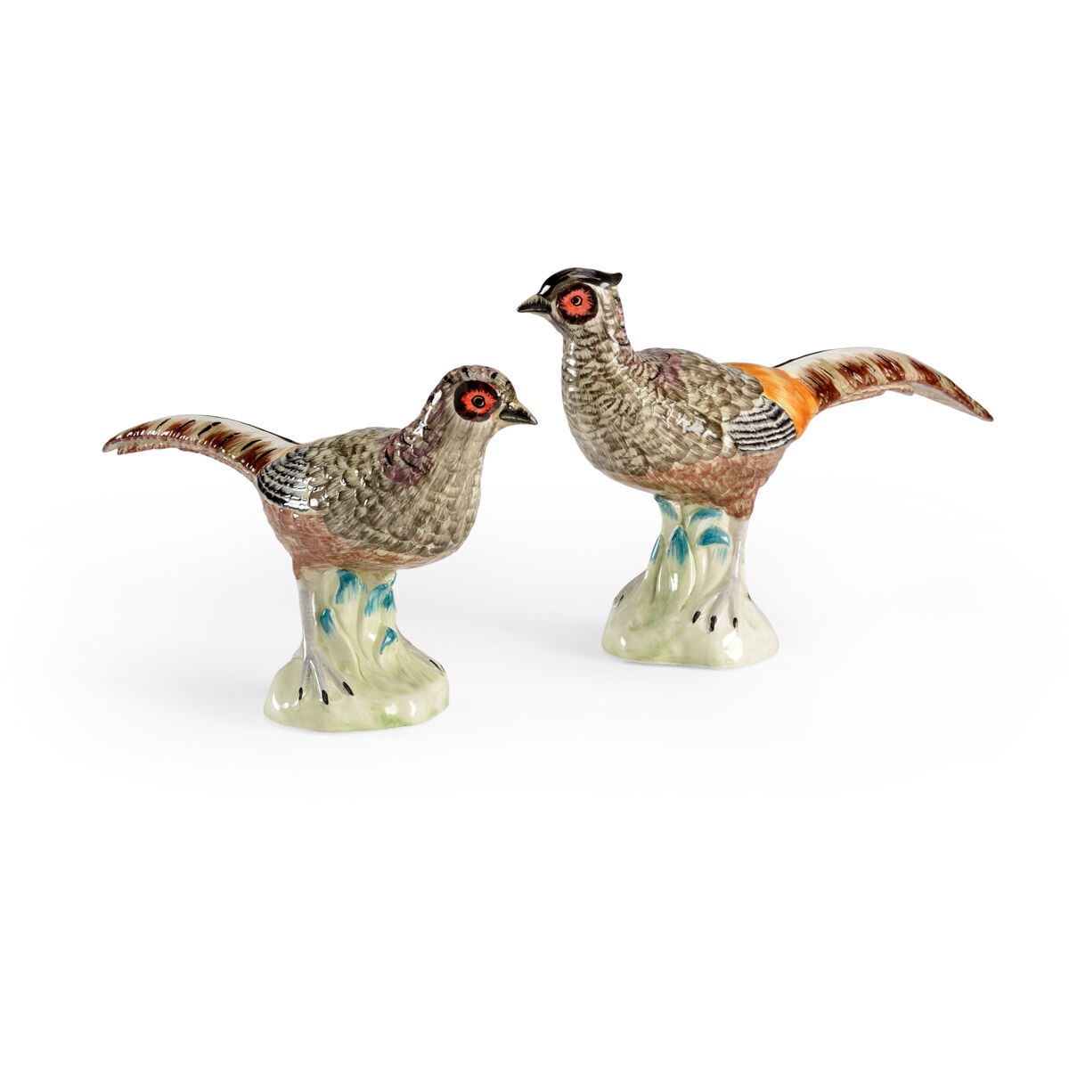 Chelsea House Hand Colored Figurines, Pair