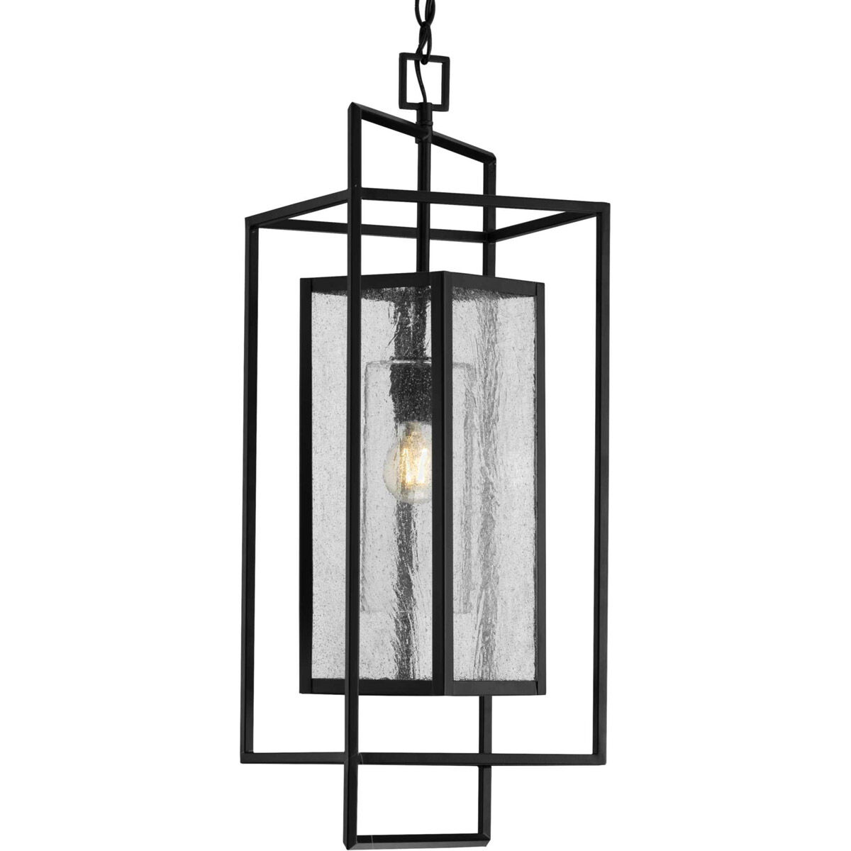 Navarre 1 Light Matte Black Outdoor Pendant